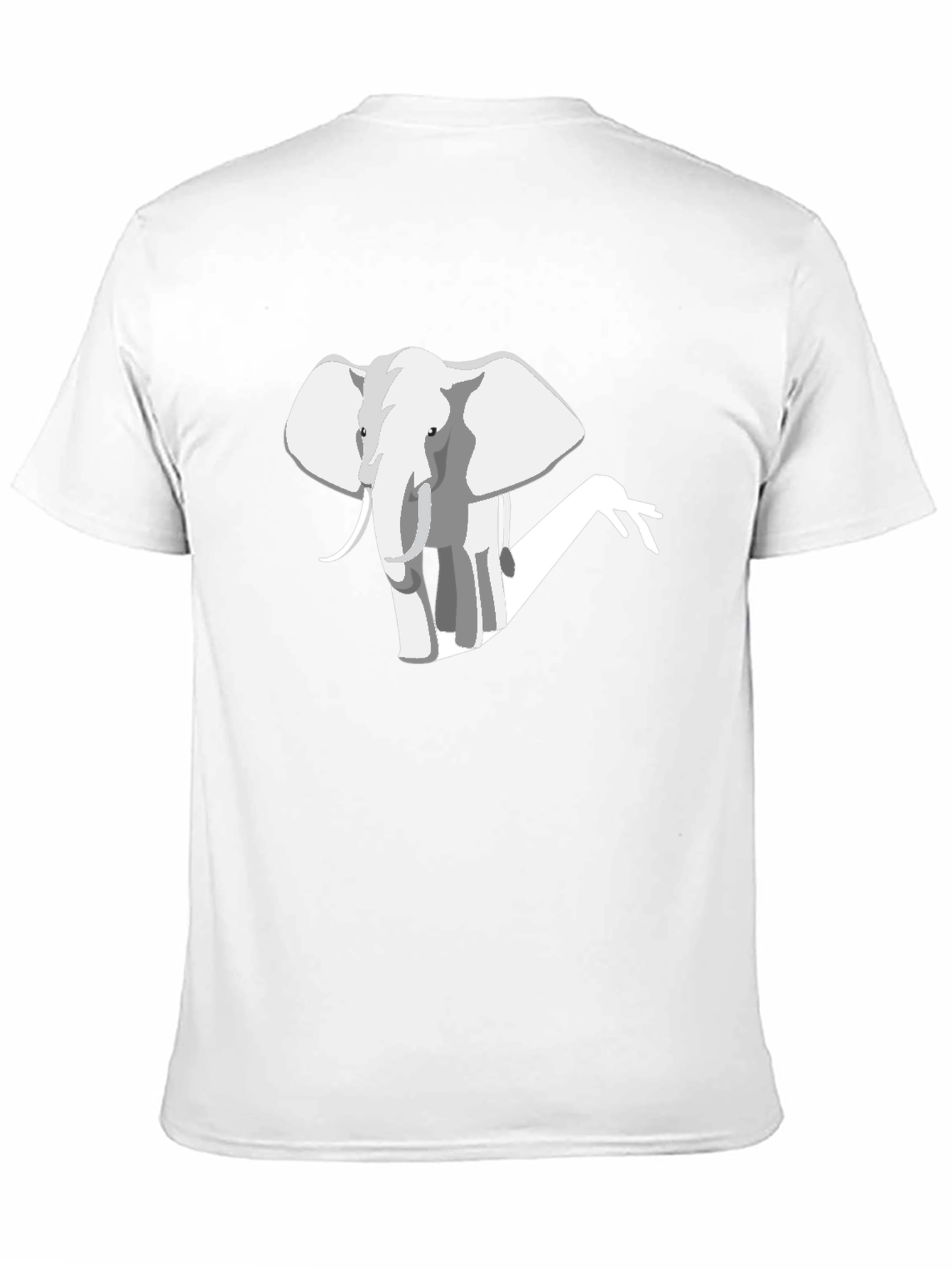 Camiseta Negra con Diseño de Elefante Moderno