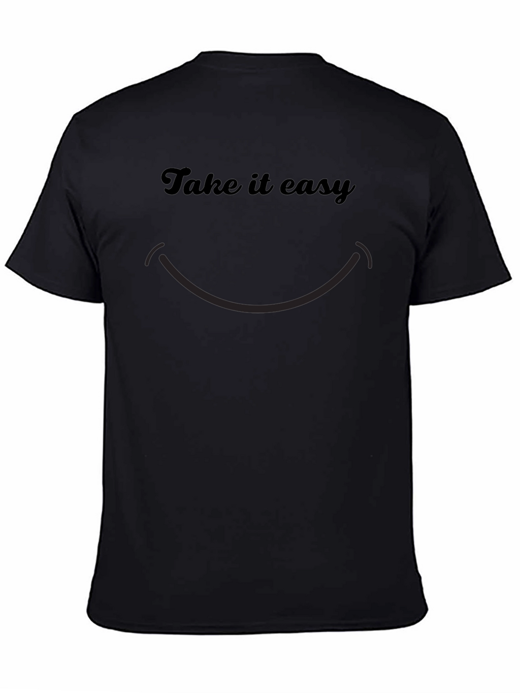 Camiseta Negra Casual Take it Easy