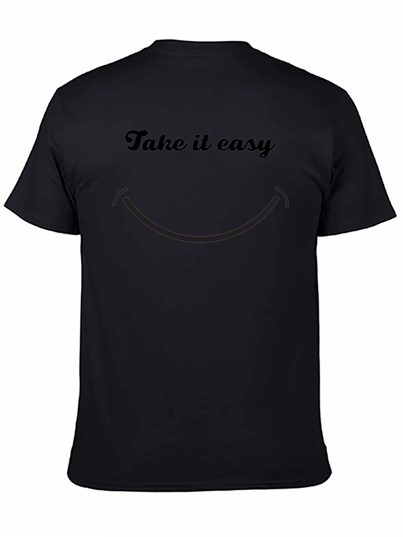 Camiseta Negra Casual Take it Easy