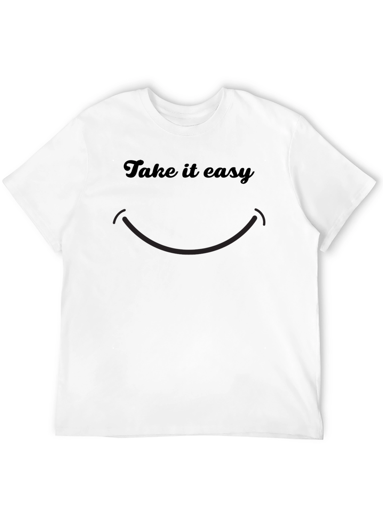 Camiseta Negra Casual Take it Easy