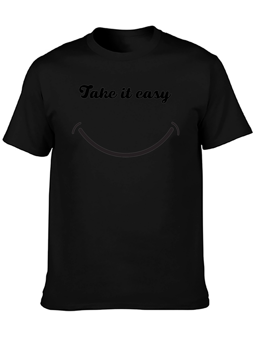 Camiseta Negra Casual Take it Easy