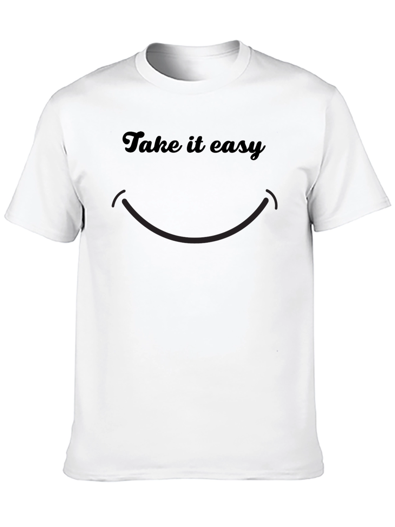 Camiseta Negra Casual Take it Easy