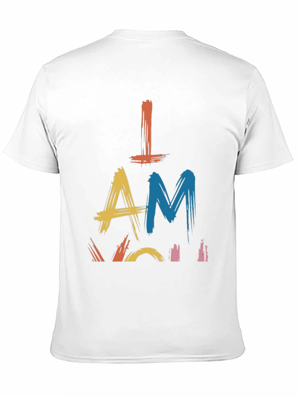 Camiseta Negra con Diseño Abstracto I AM