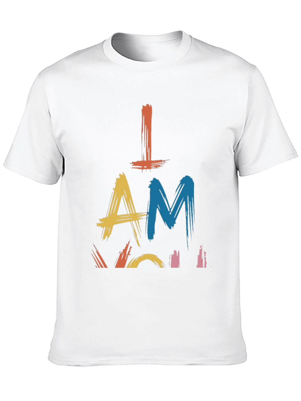 Camiseta Negra con Diseño Abstracto I AM