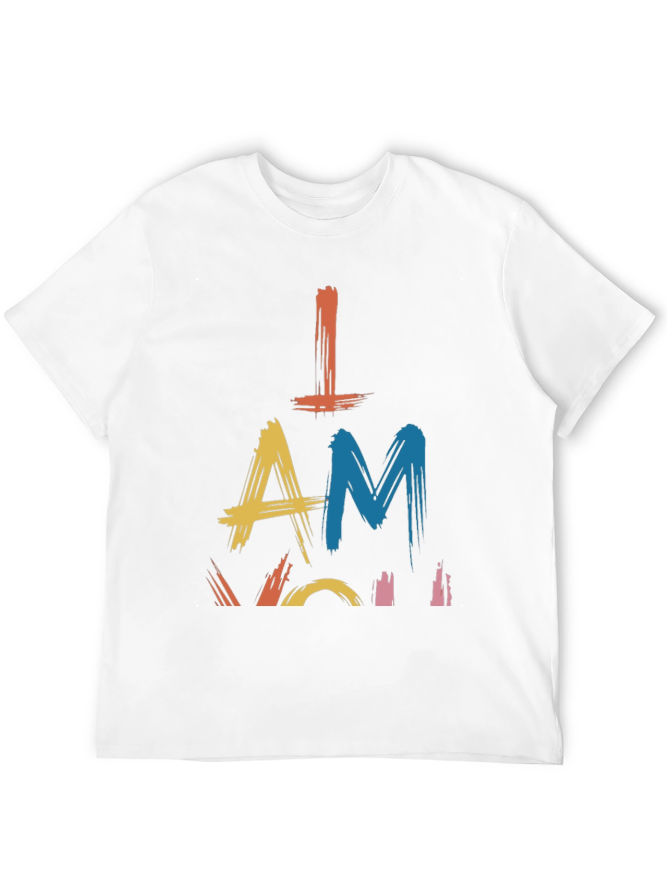 Camiseta Negra con Diseño Abstracto I AM