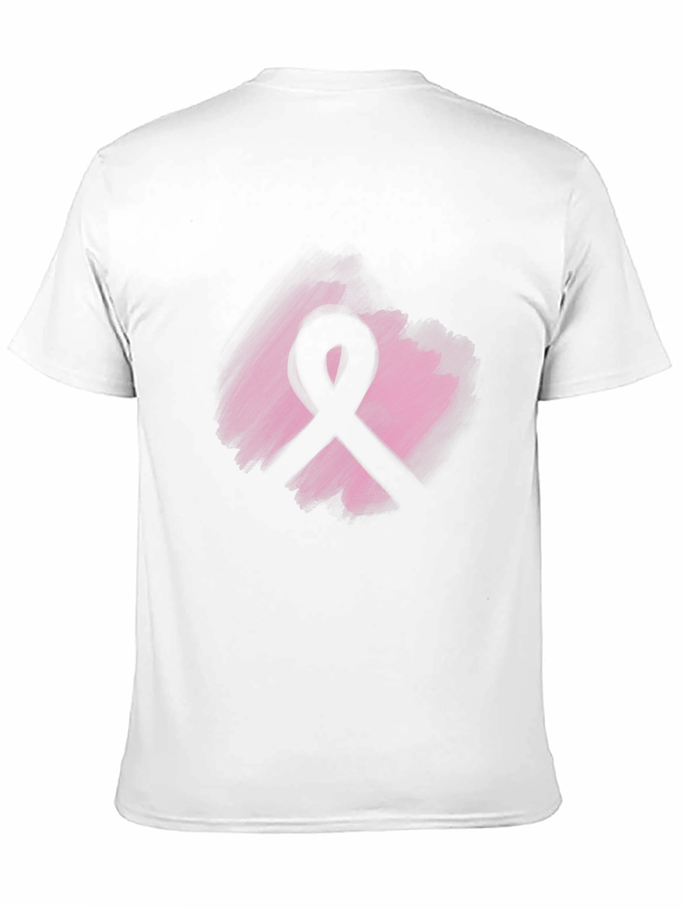 Camiseta Negra con Cinta Rosa Solidaria