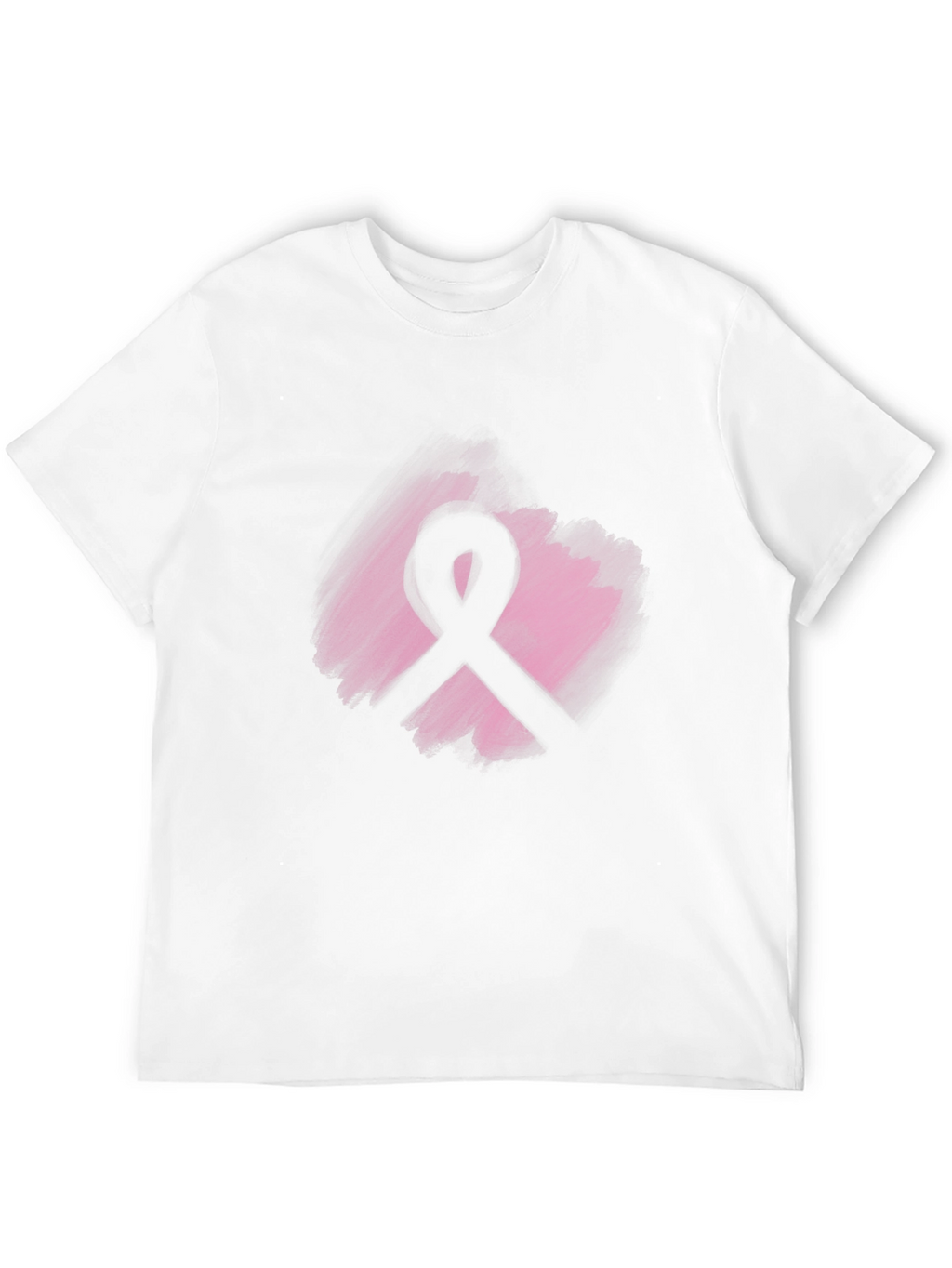 Camiseta Negra con Cinta Rosa Solidaria