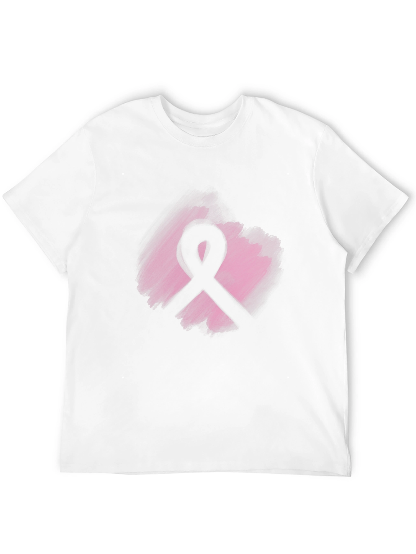 Camiseta Negra con Cinta Rosa Solidaria