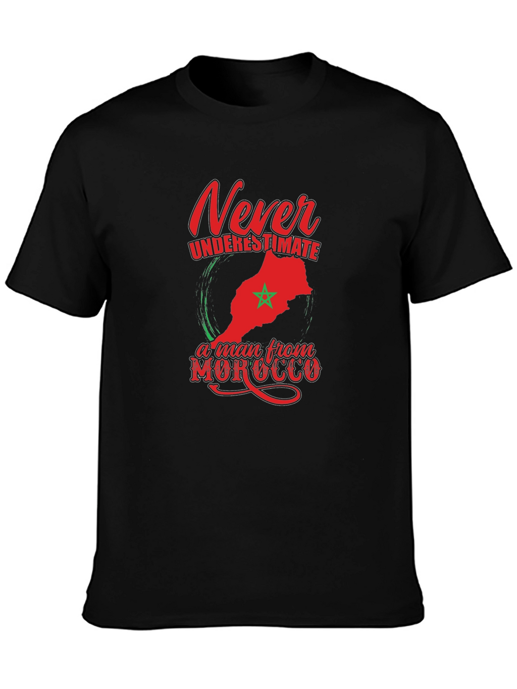 Camiseta Hombre Nunca Subestimes a Marruecos