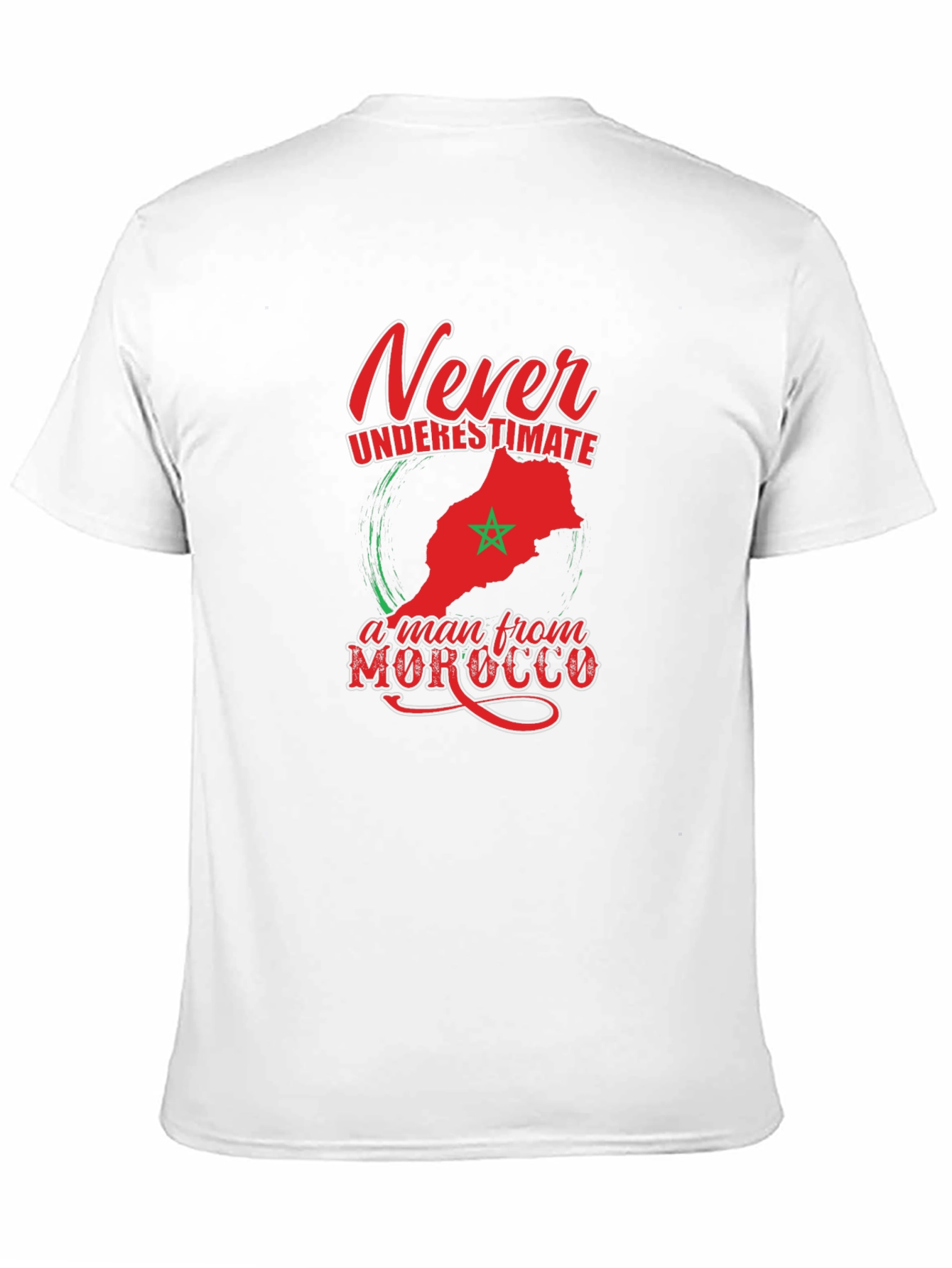 Camiseta Hombre Nunca Subestimes a Marruecos