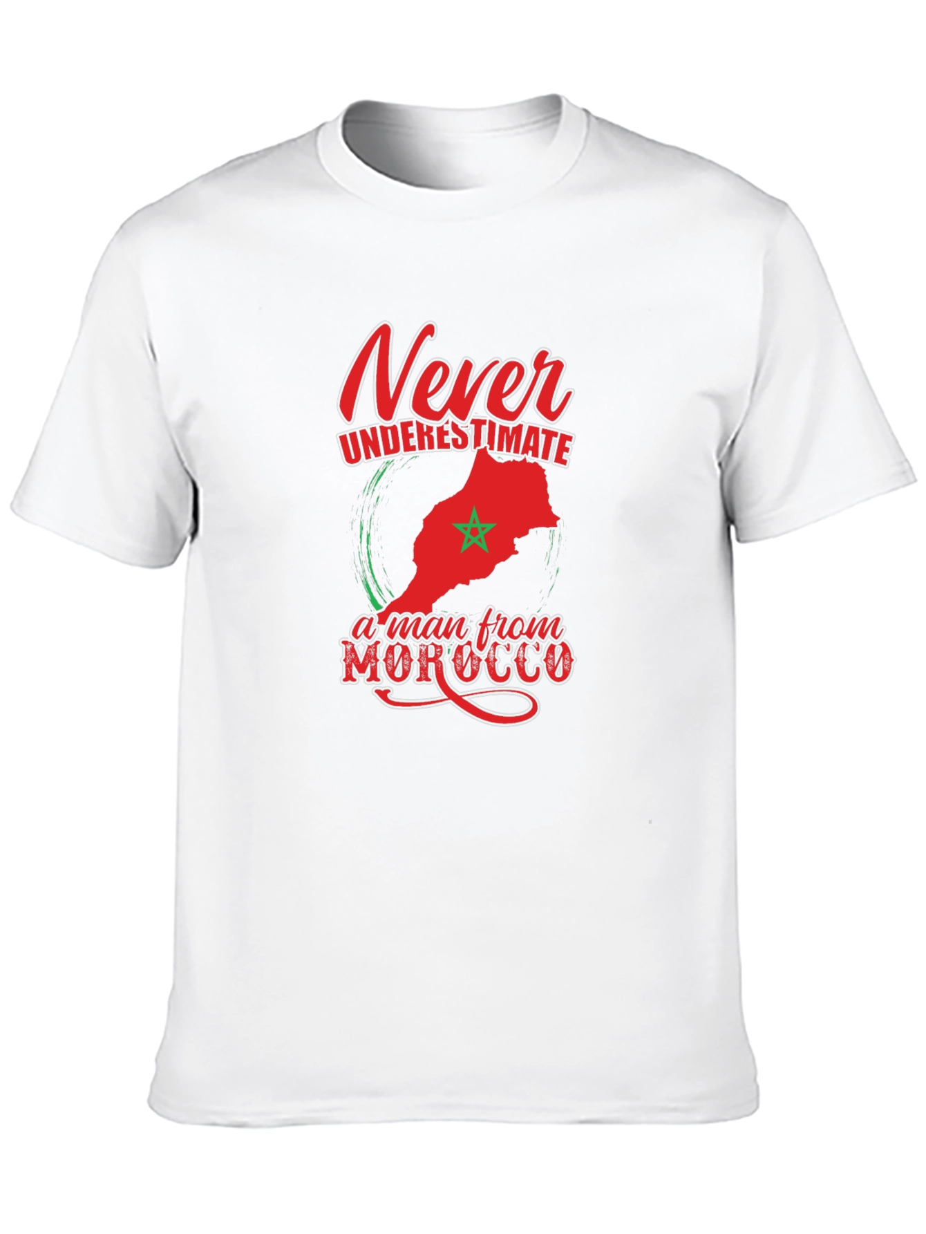 Camiseta Hombre Nunca Subestimes a Marruecos
