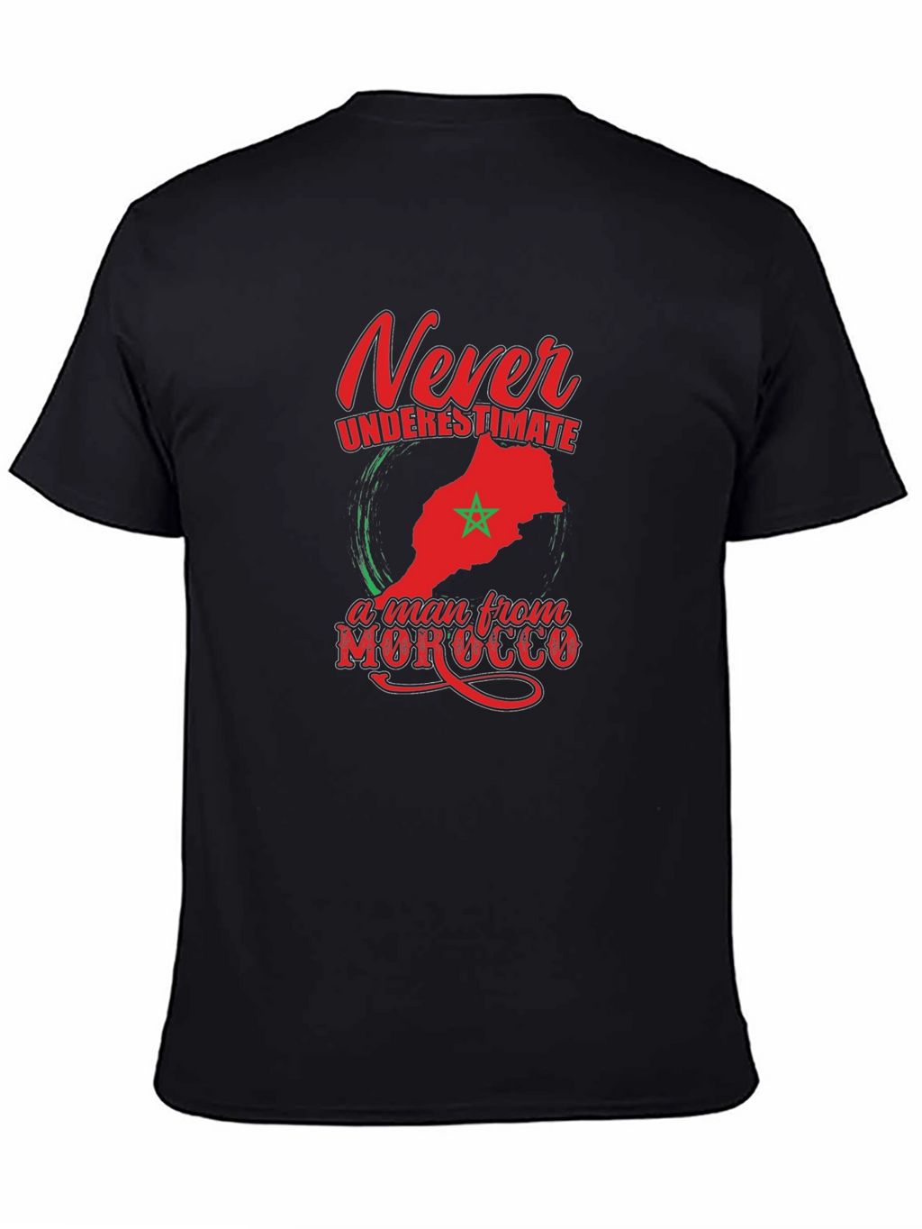Camiseta Hombre Nunca Subestimes a Marruecos