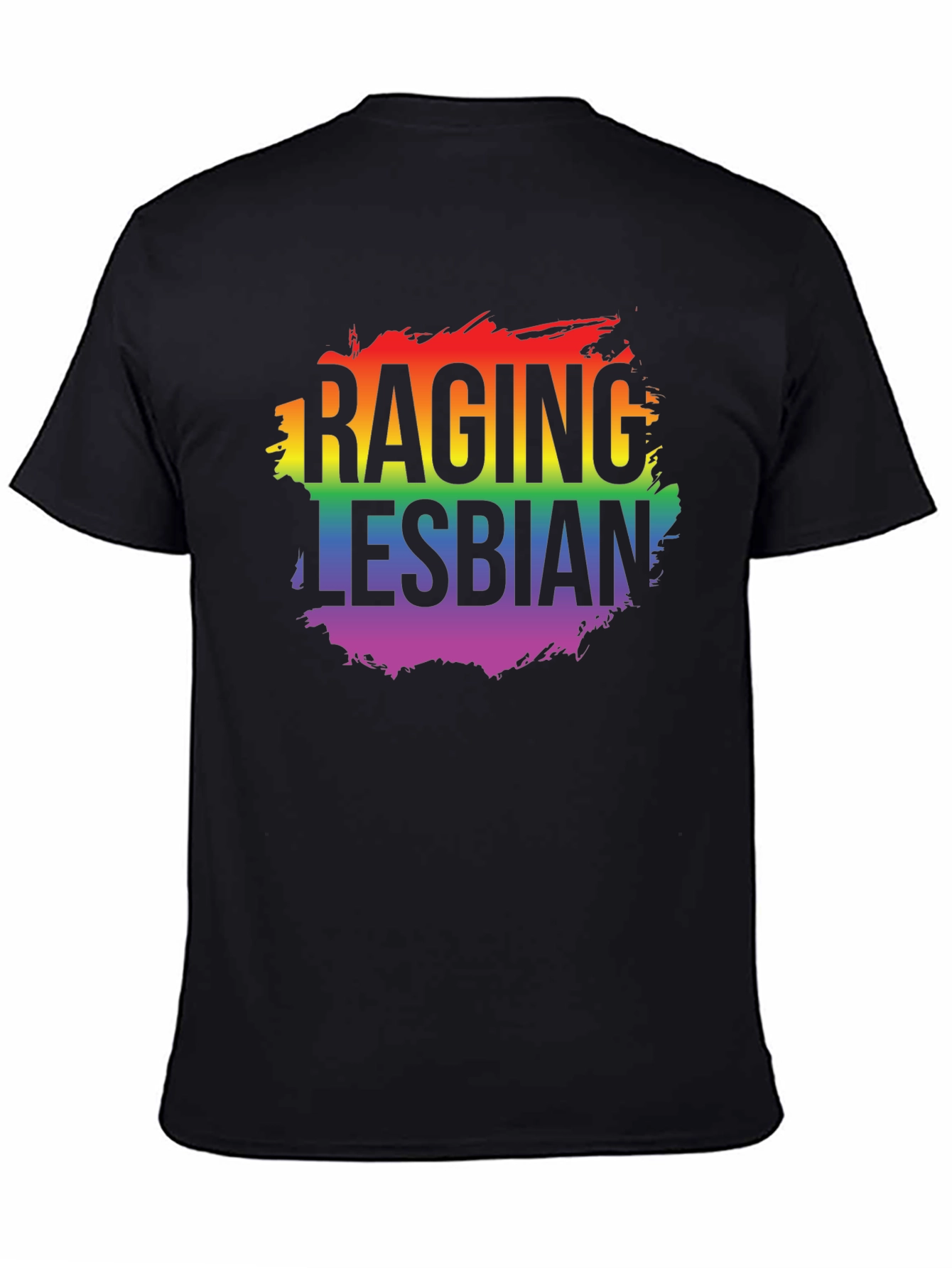 Camiseta LGBT Raging Lesbian Negra