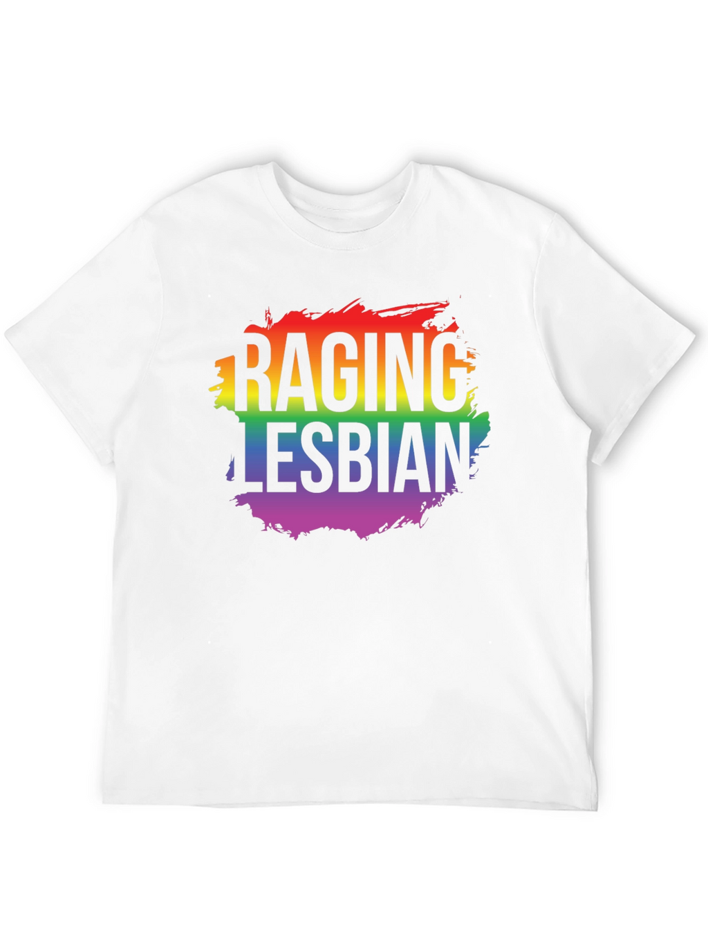Camiseta LGBT Raging Lesbian Negra