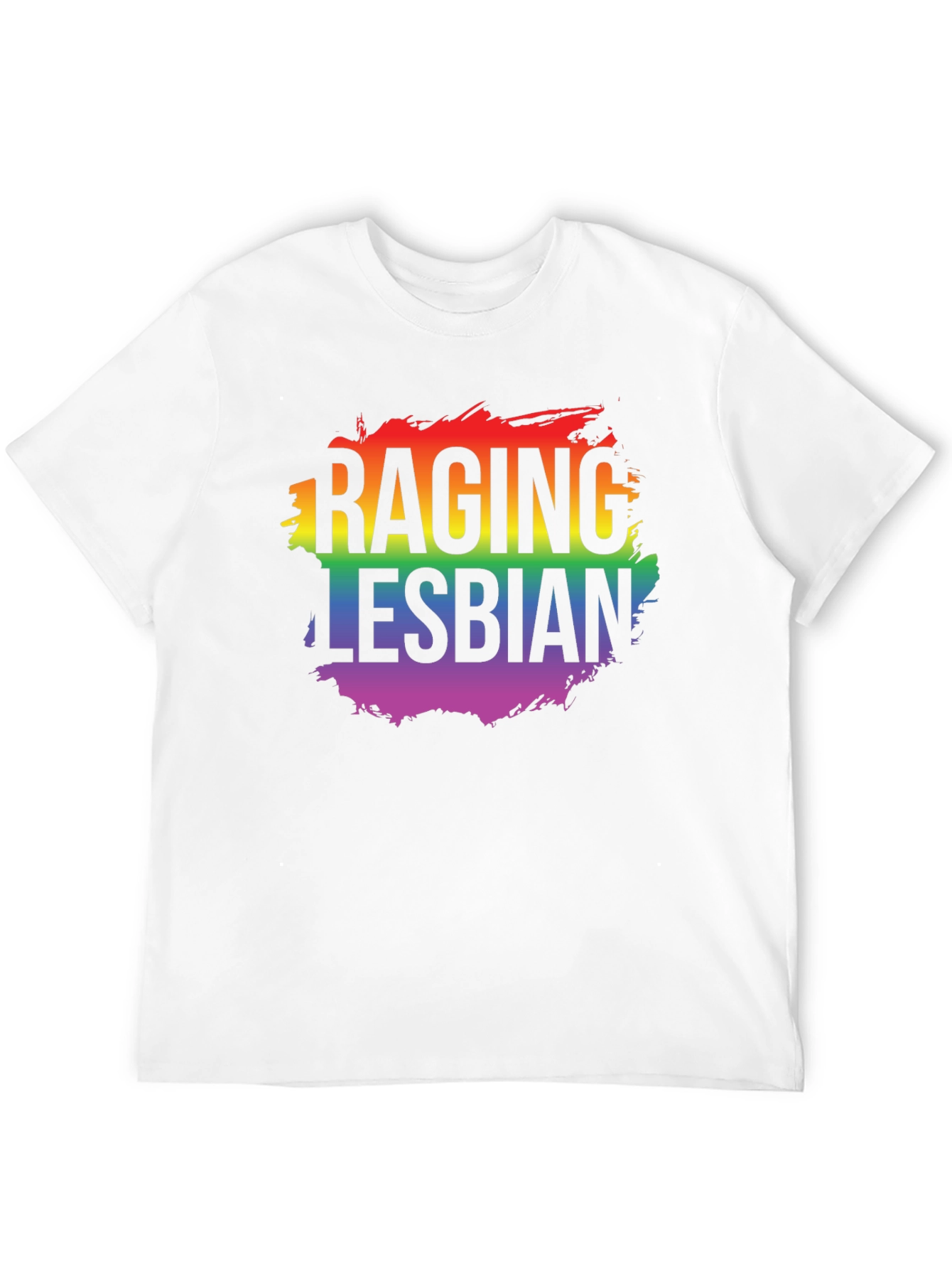 Camiseta LGBT Raging Lesbian Negra