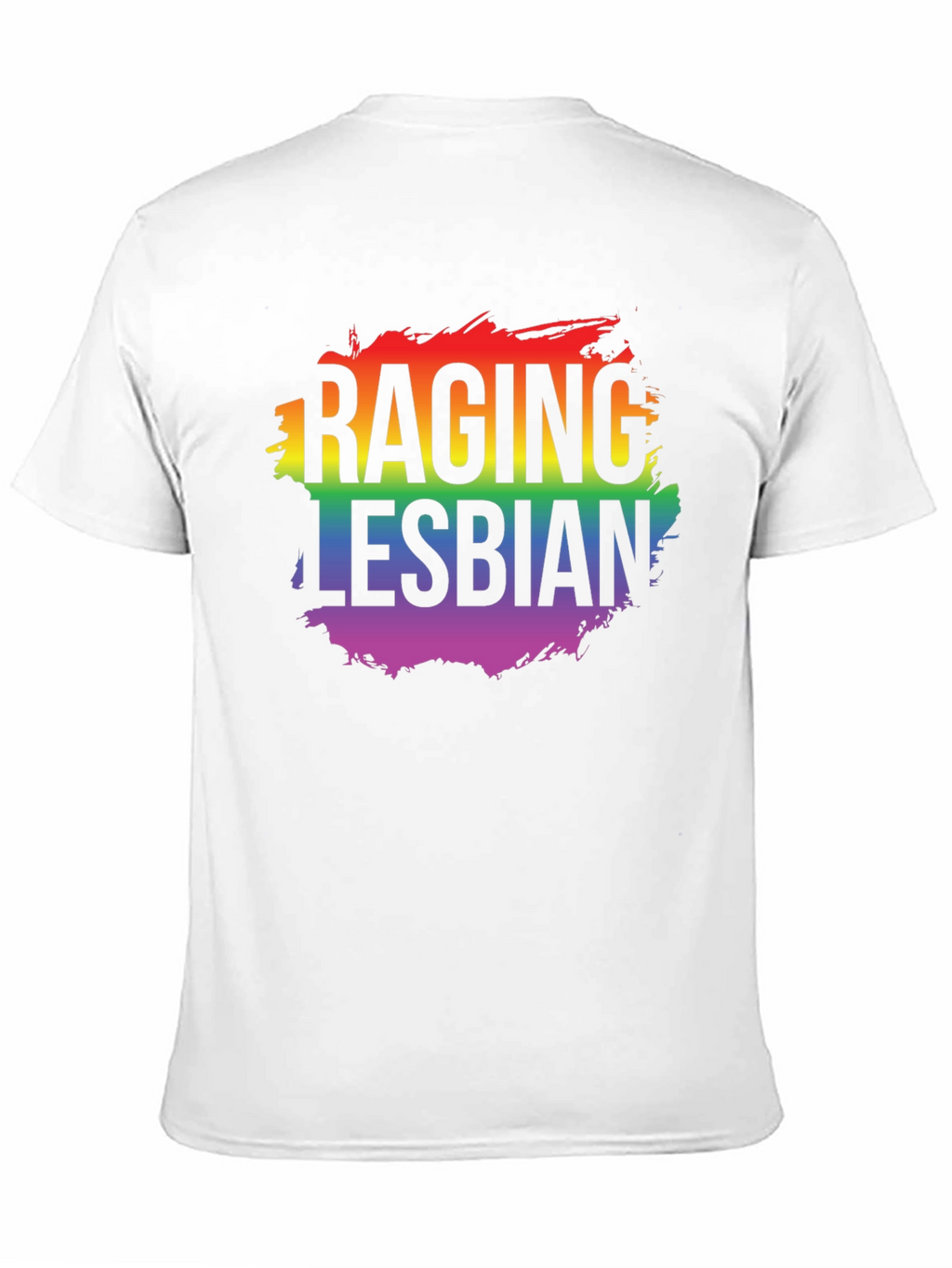 Camiseta LGBT Raging Lesbian Negra