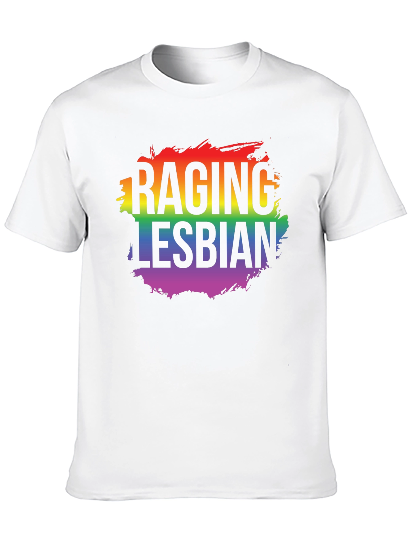Camiseta LGBT Raging Lesbian Negra