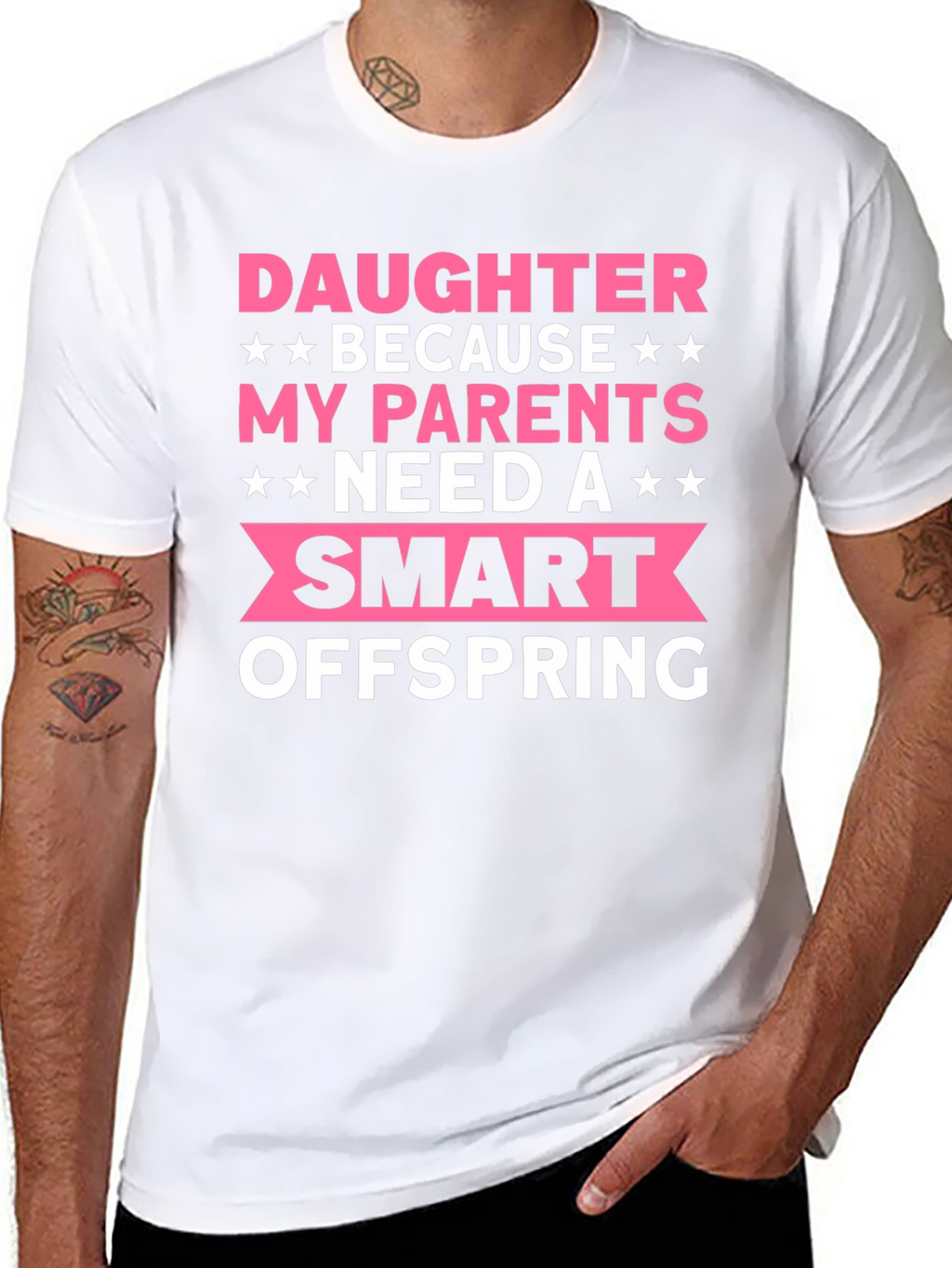 Camiseta con Estampado: Hija Inteligente