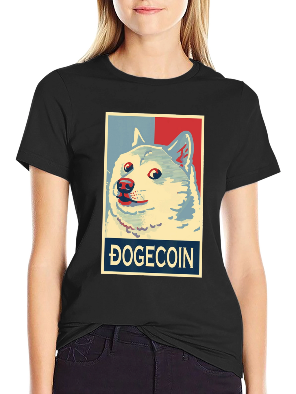 Camiseta Hombre Dogecoin Meme Crypto