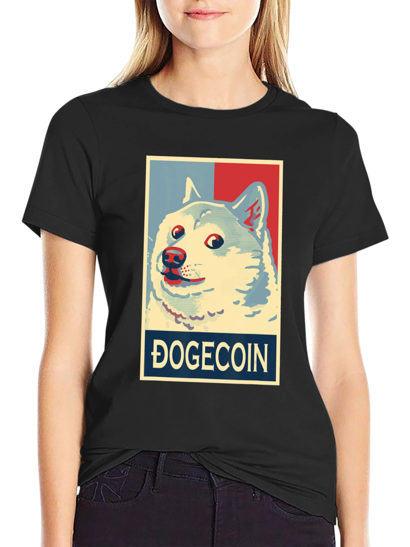 Camiseta Hombre Dogecoin Meme Crypto