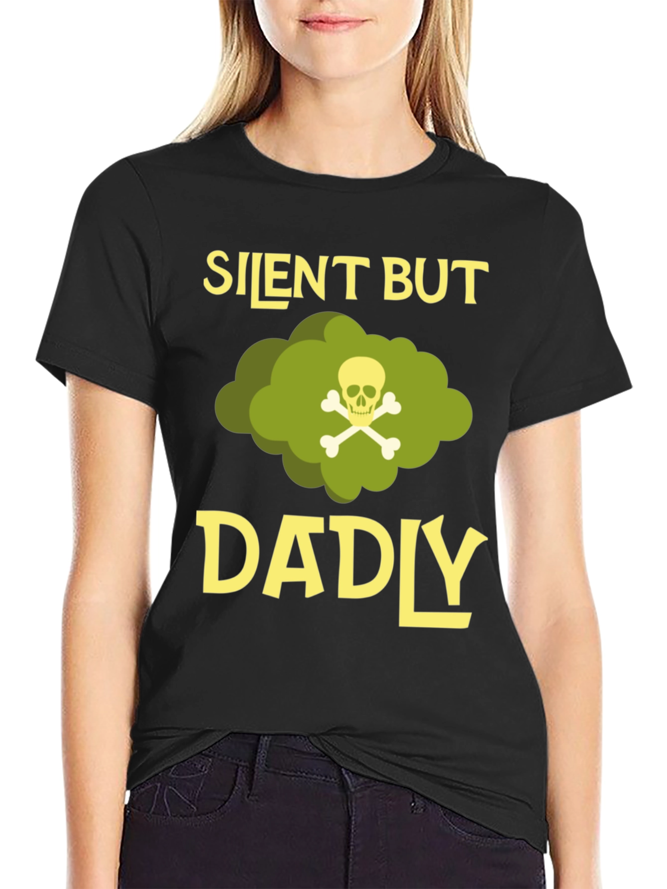 Camiseta Hombre Silent But Dadly - Humor Paterno