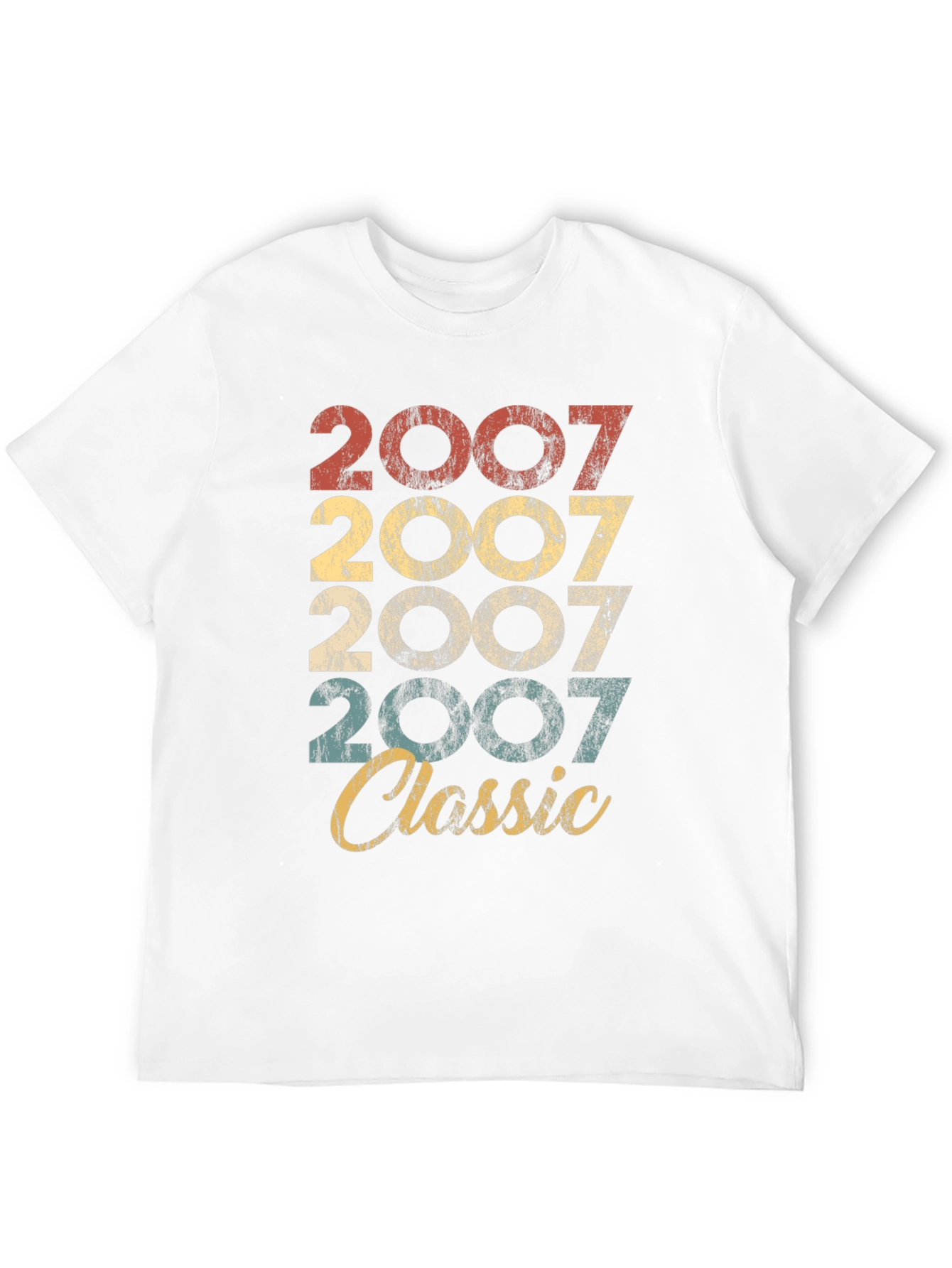 Camiseta Clásica 2007 Vintage Retro