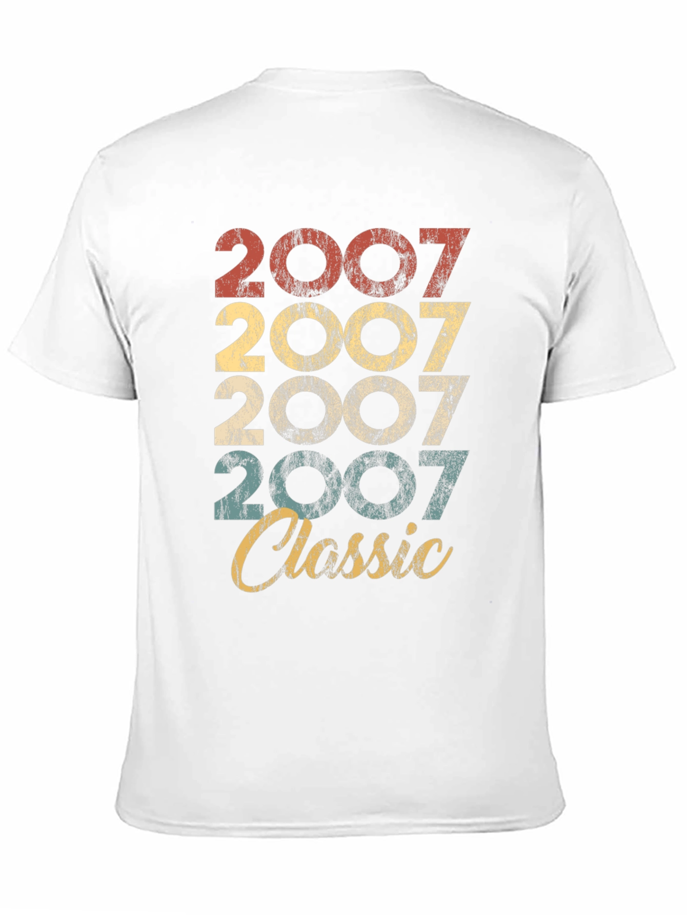 Camiseta Clásica 2007 Vintage Retro