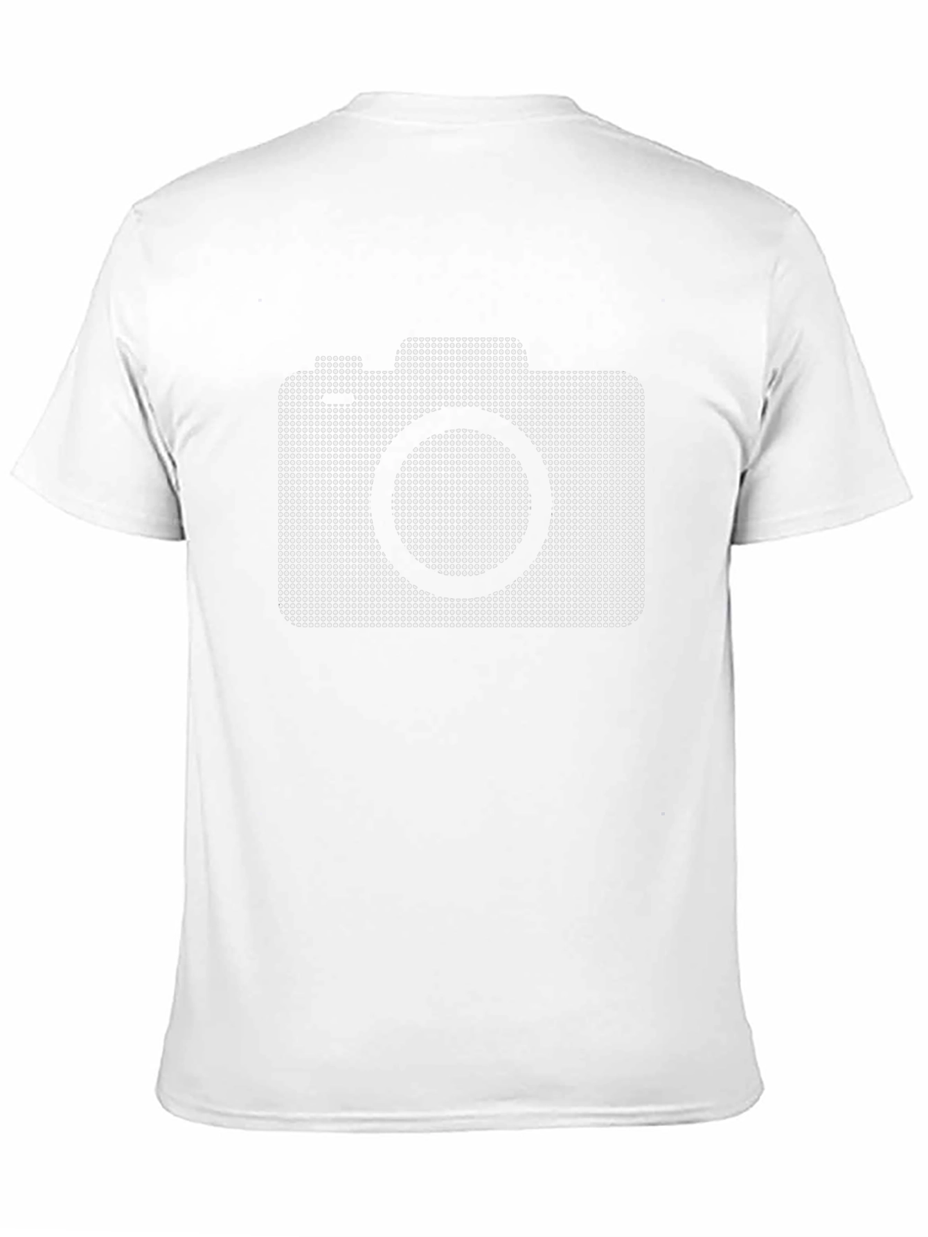 Camiseta Negra con Diseño de Cámara Fotográfica