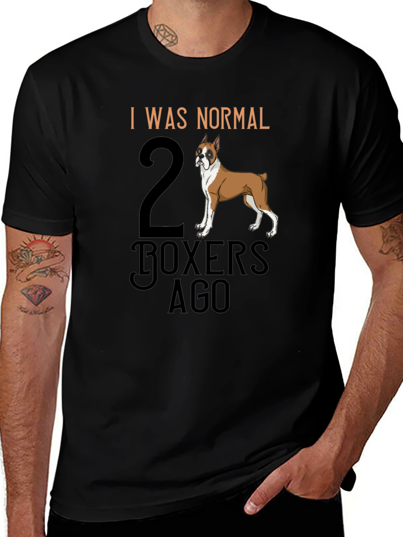 Camiseta Hombre: I Was Normal 2 Boxers Ago