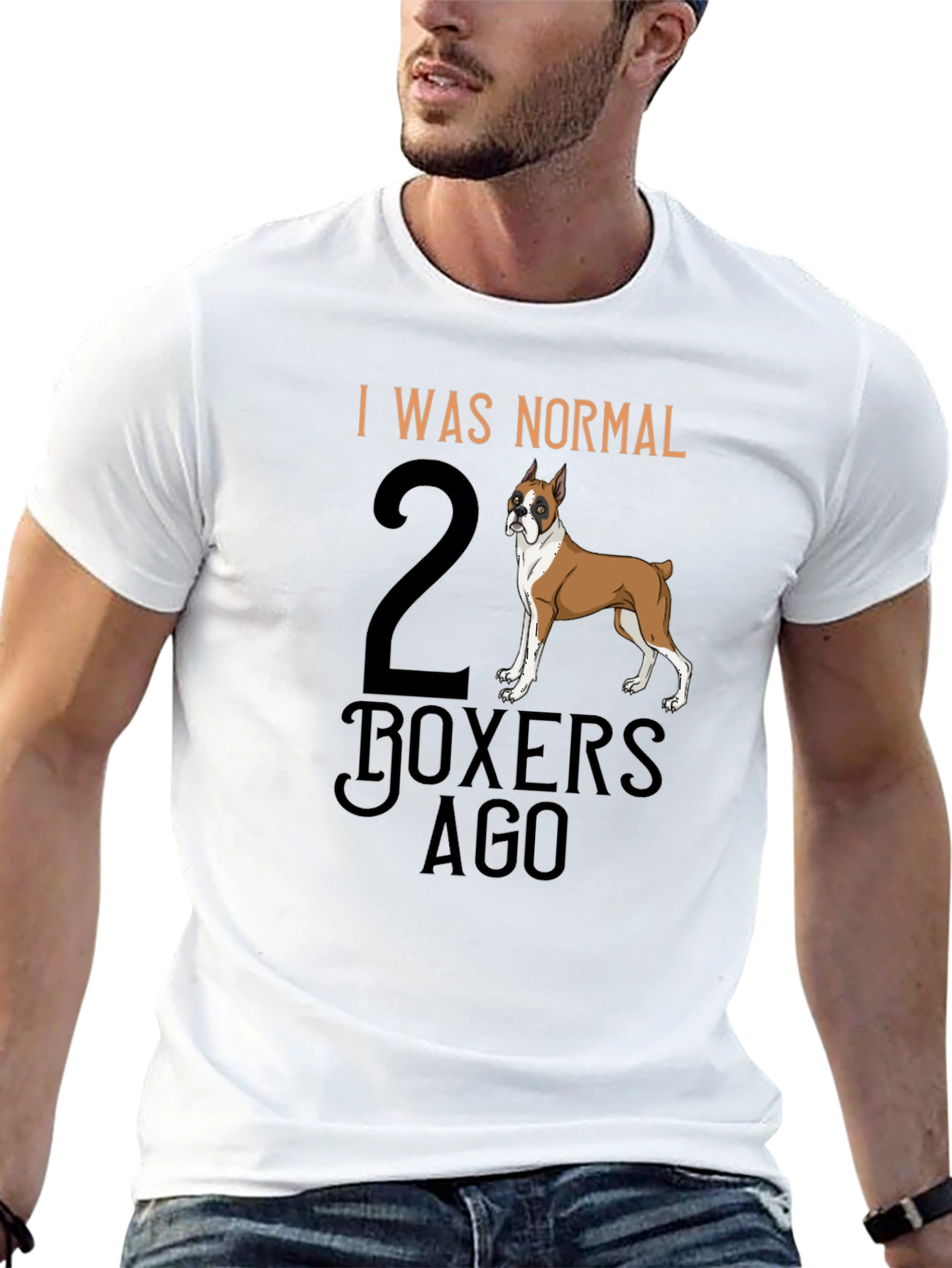 Camiseta Hombre: I Was Normal 2 Boxers Ago