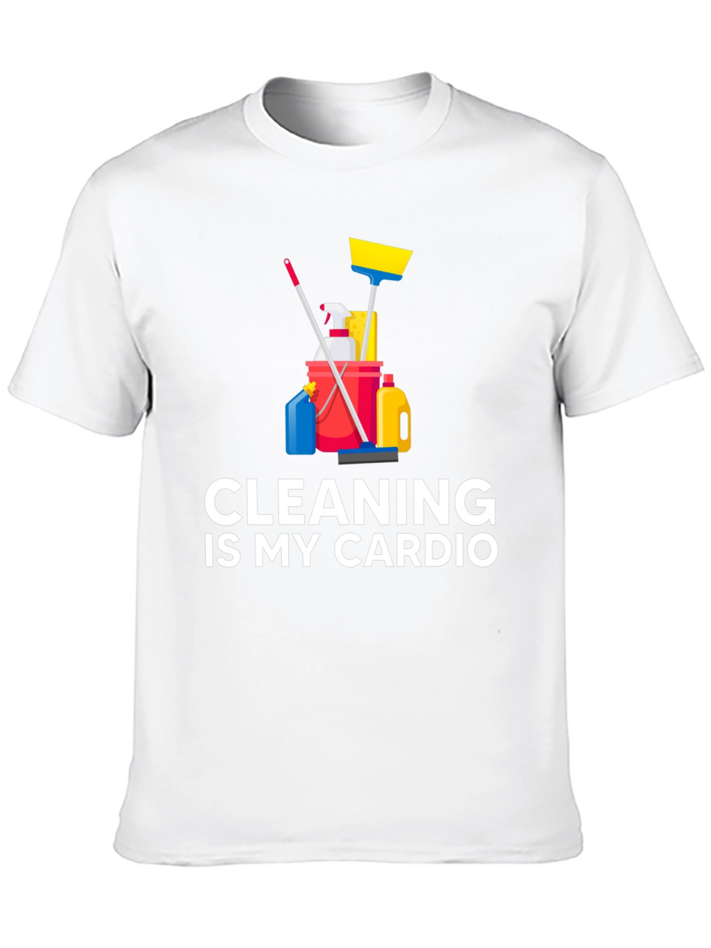 Camiseta Negra Cleaning is My Cardio