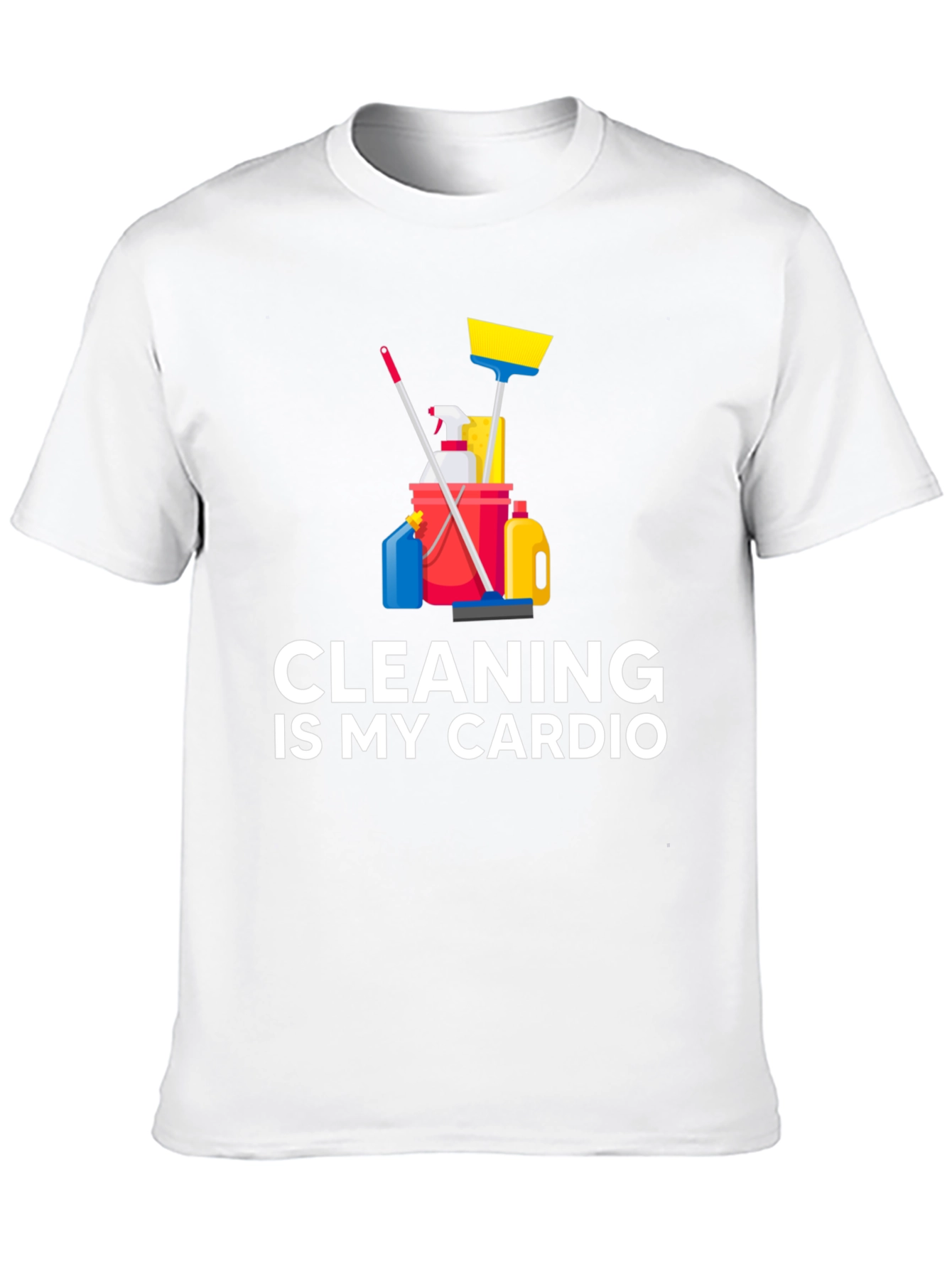 Camiseta Negra Cleaning is My Cardio