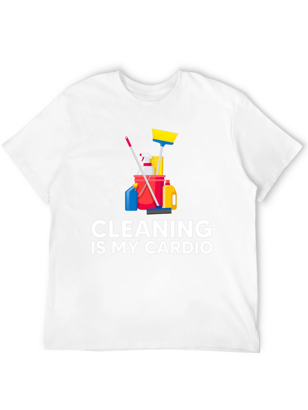 Camiseta Negra Cleaning is My Cardio