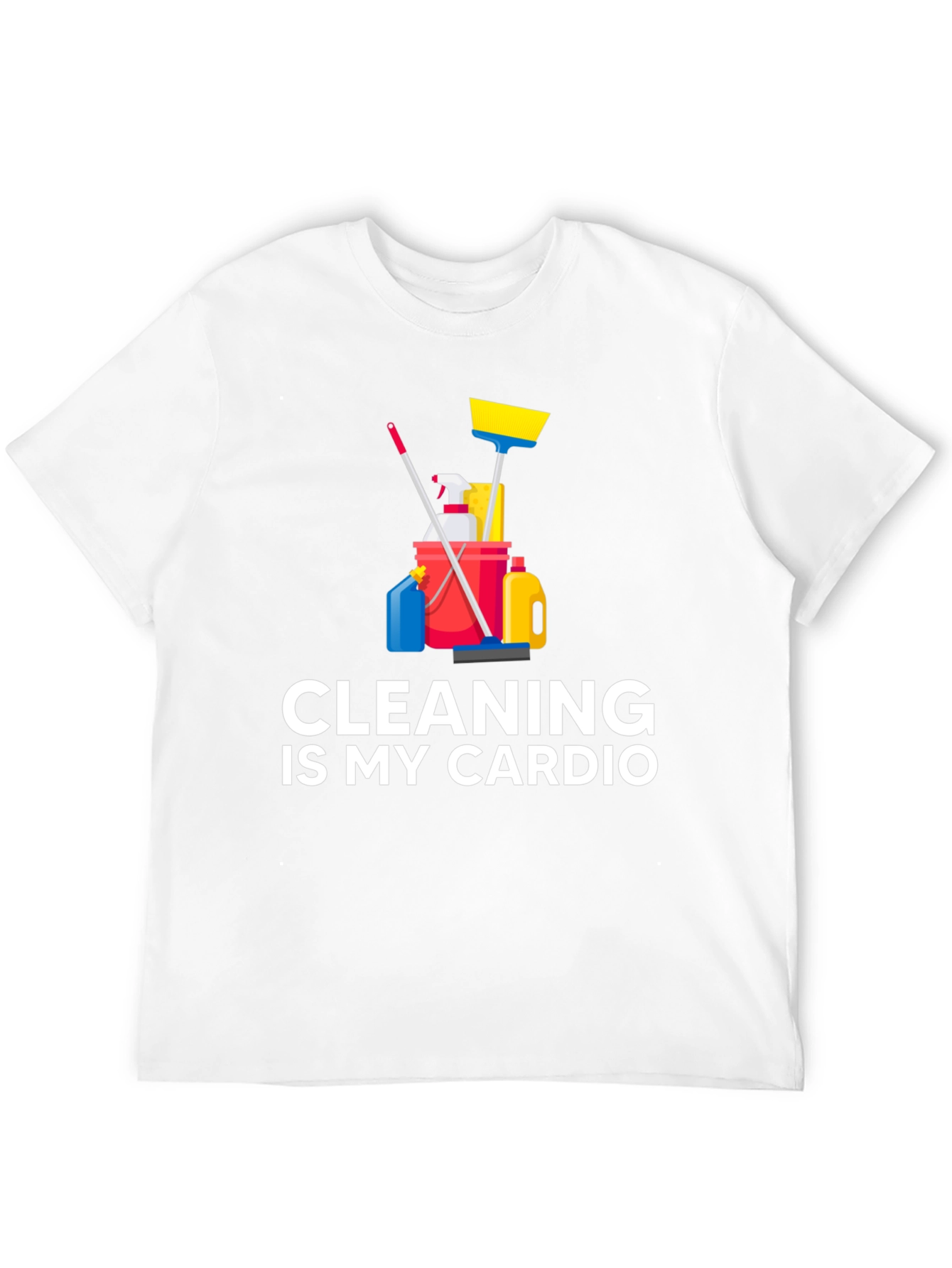 Camiseta Negra Cleaning is My Cardio
