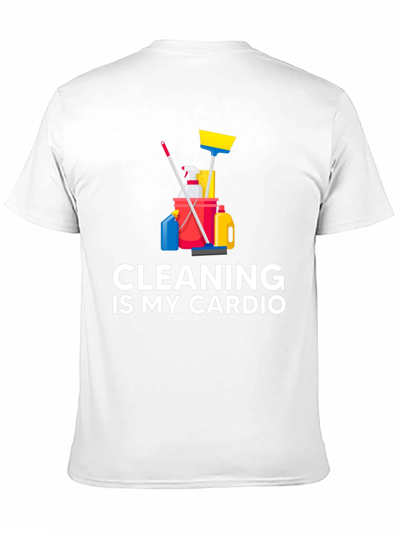 Camiseta Negra Cleaning is My Cardio