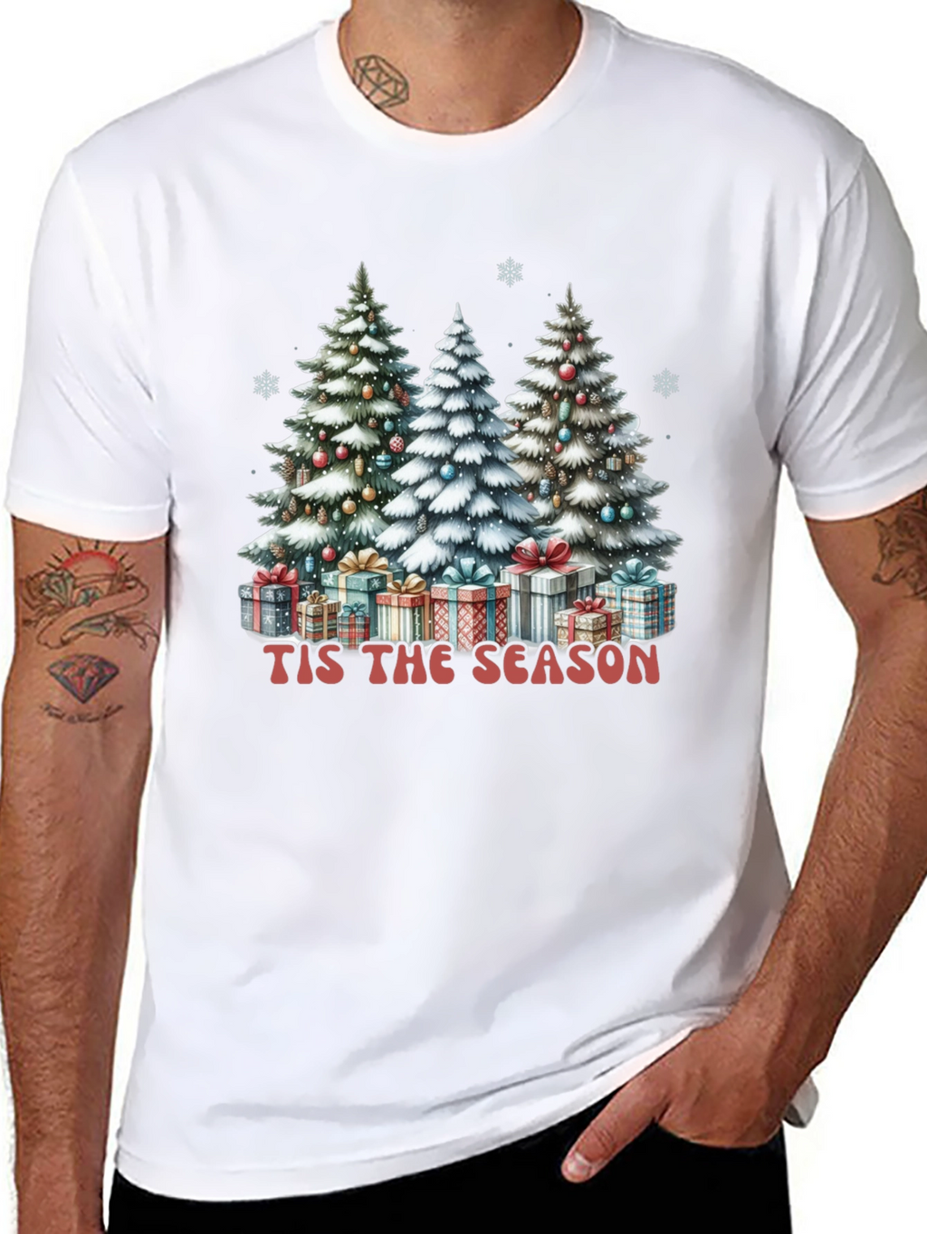 Camiseta Navideña Tis the Season para Hombre