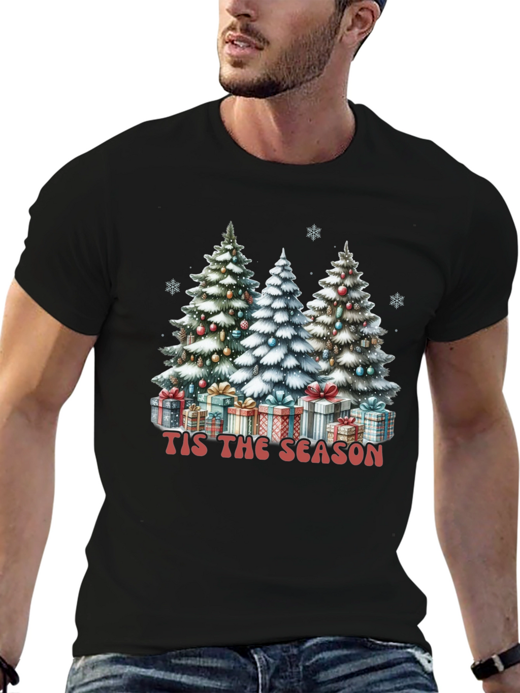 Camiseta Navideña Tis the Season para Hombre