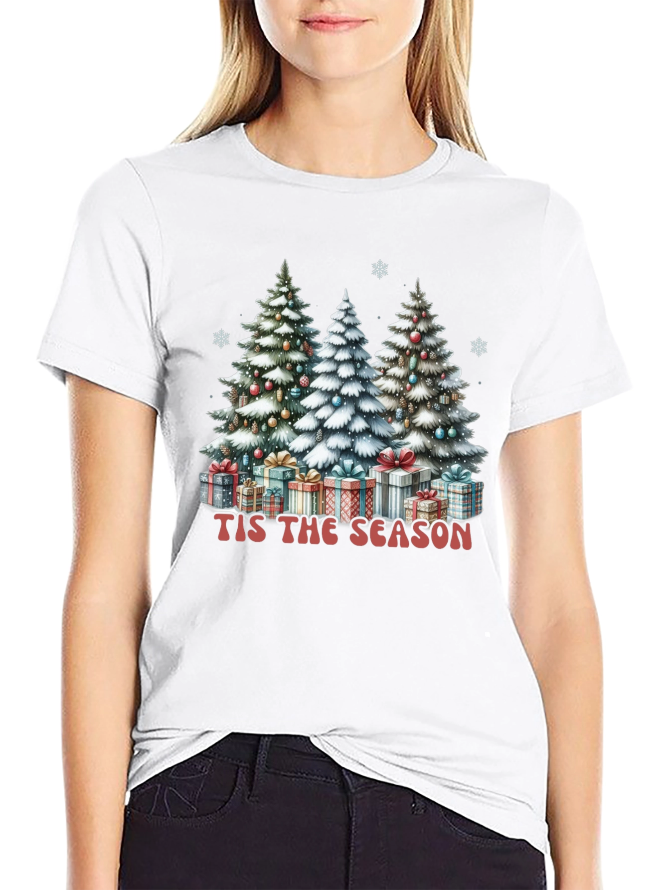 Camiseta Navideña Tis the Season para Hombre