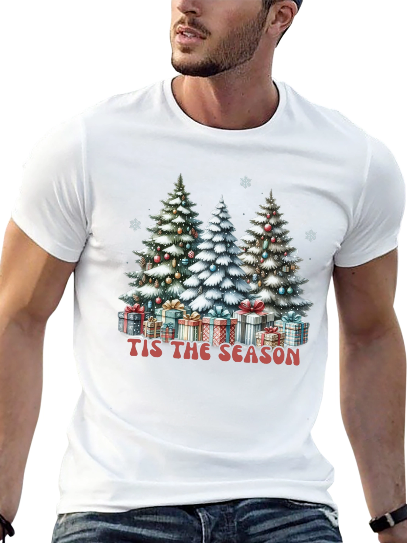 Camiseta Navideña Tis the Season para Hombre