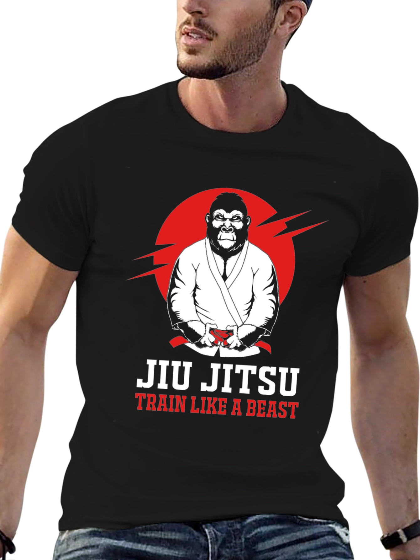 Camiseta Jiu Jitsu - Entrena Como Una Bestia