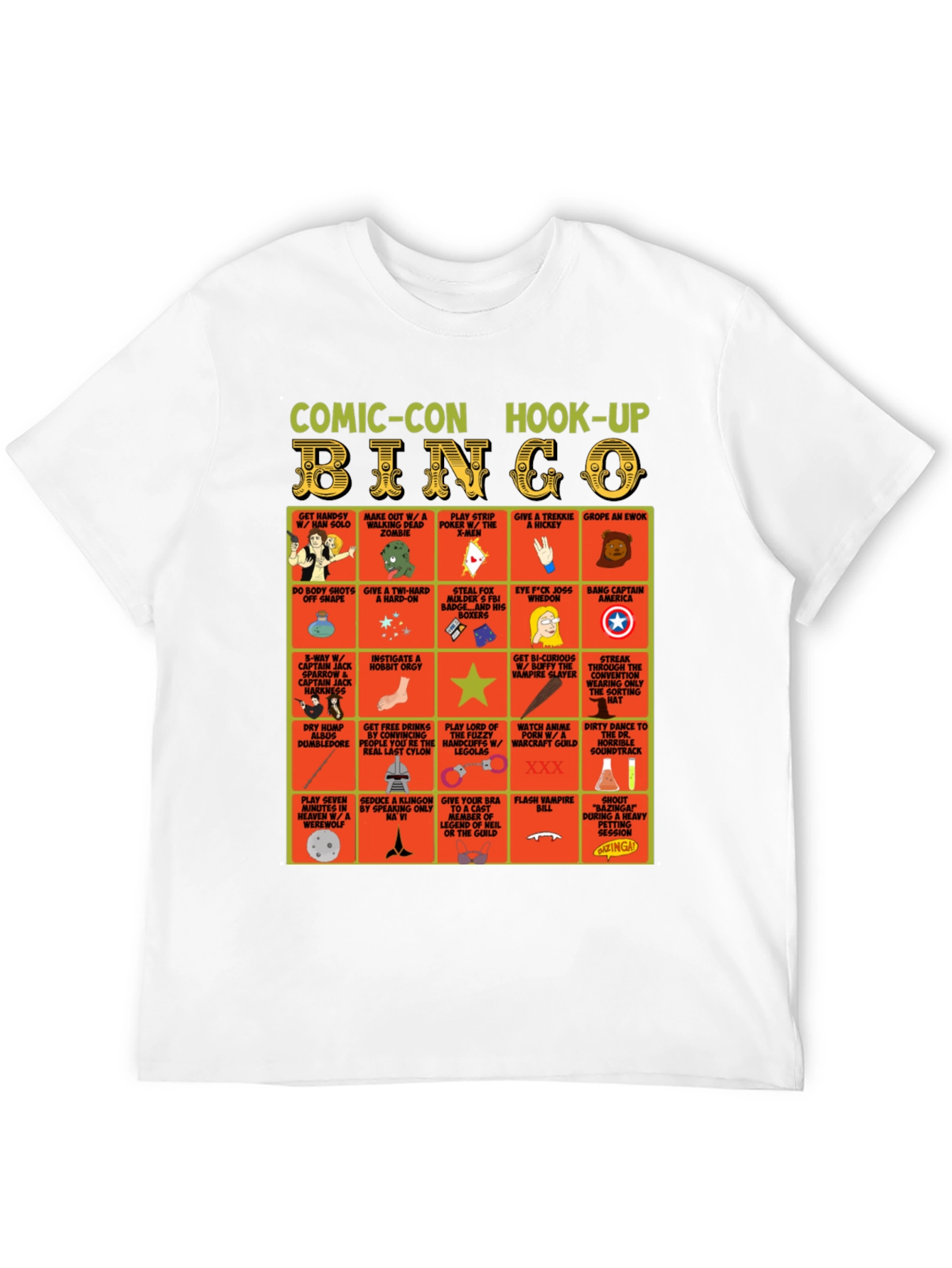 Camiseta Comic-Con Hook-Up Bingo