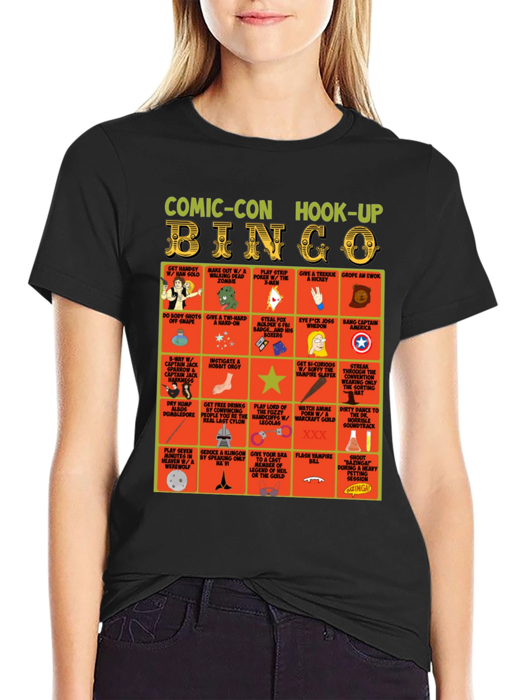 Camiseta Comic-Con Hook-Up Bingo