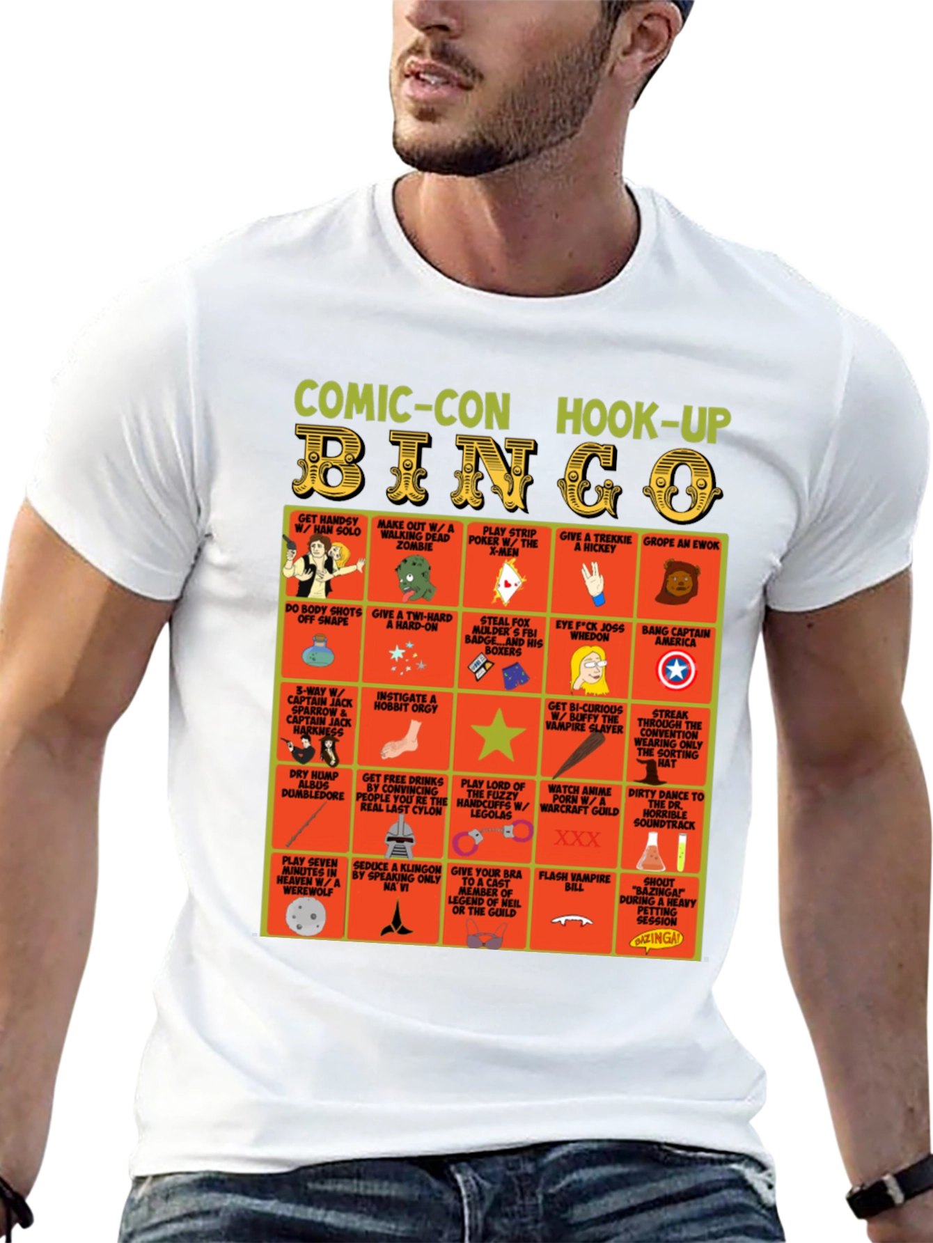 Camiseta Comic-Con Hook-Up Bingo