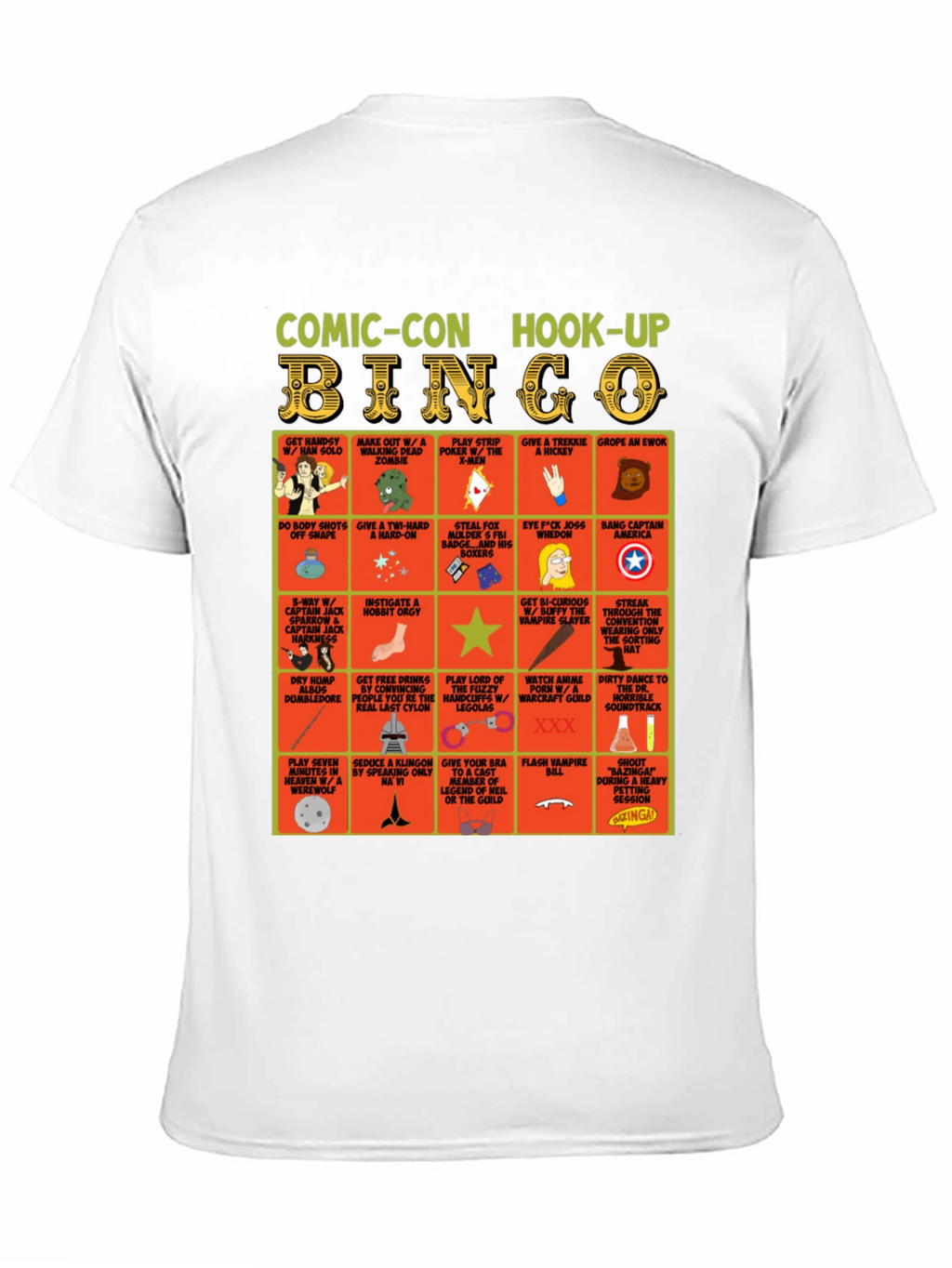 Camiseta Comic-Con Hook-Up Bingo