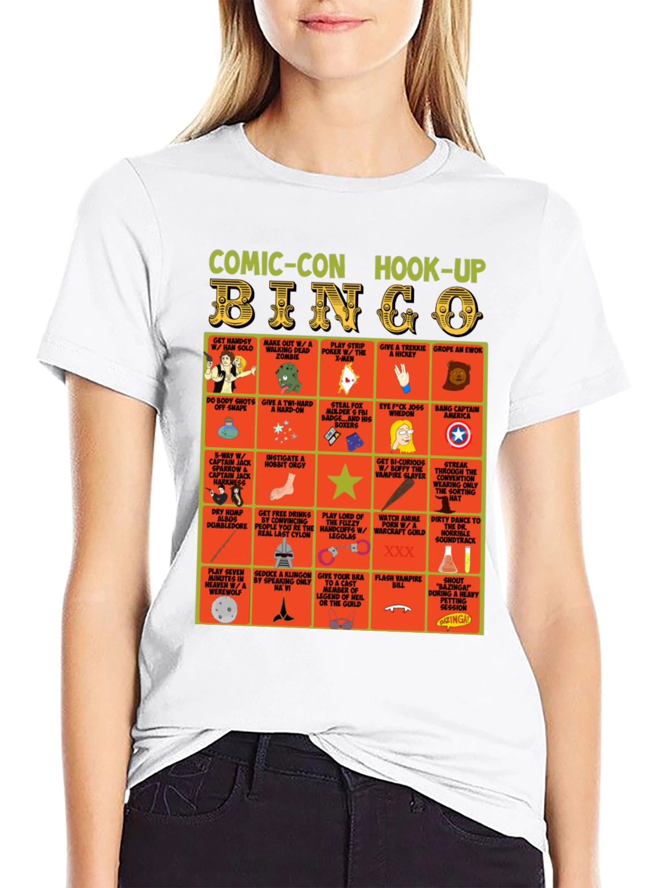 Camiseta Comic-Con Hook-Up Bingo