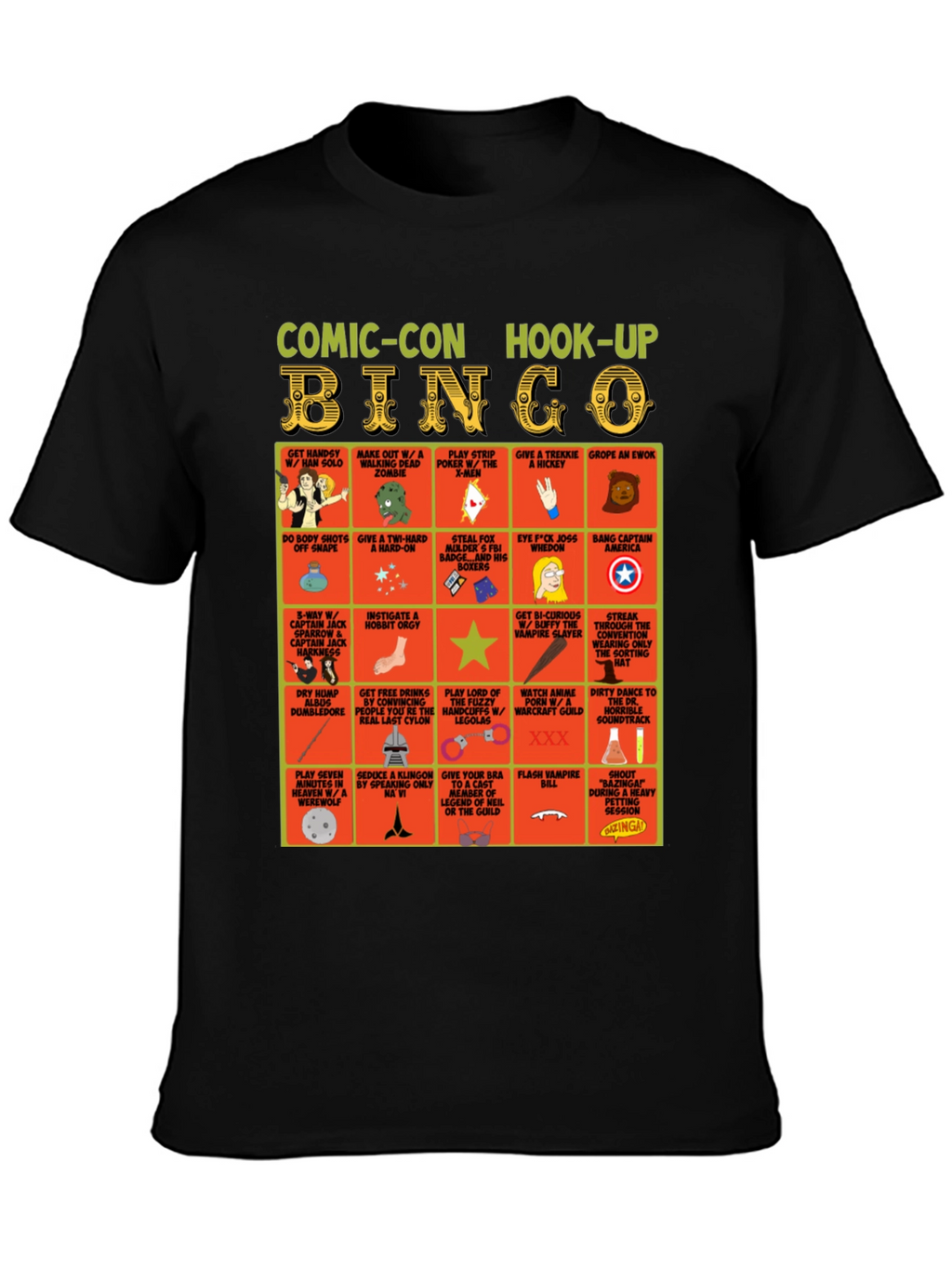 Camiseta Comic-Con Hook-Up Bingo