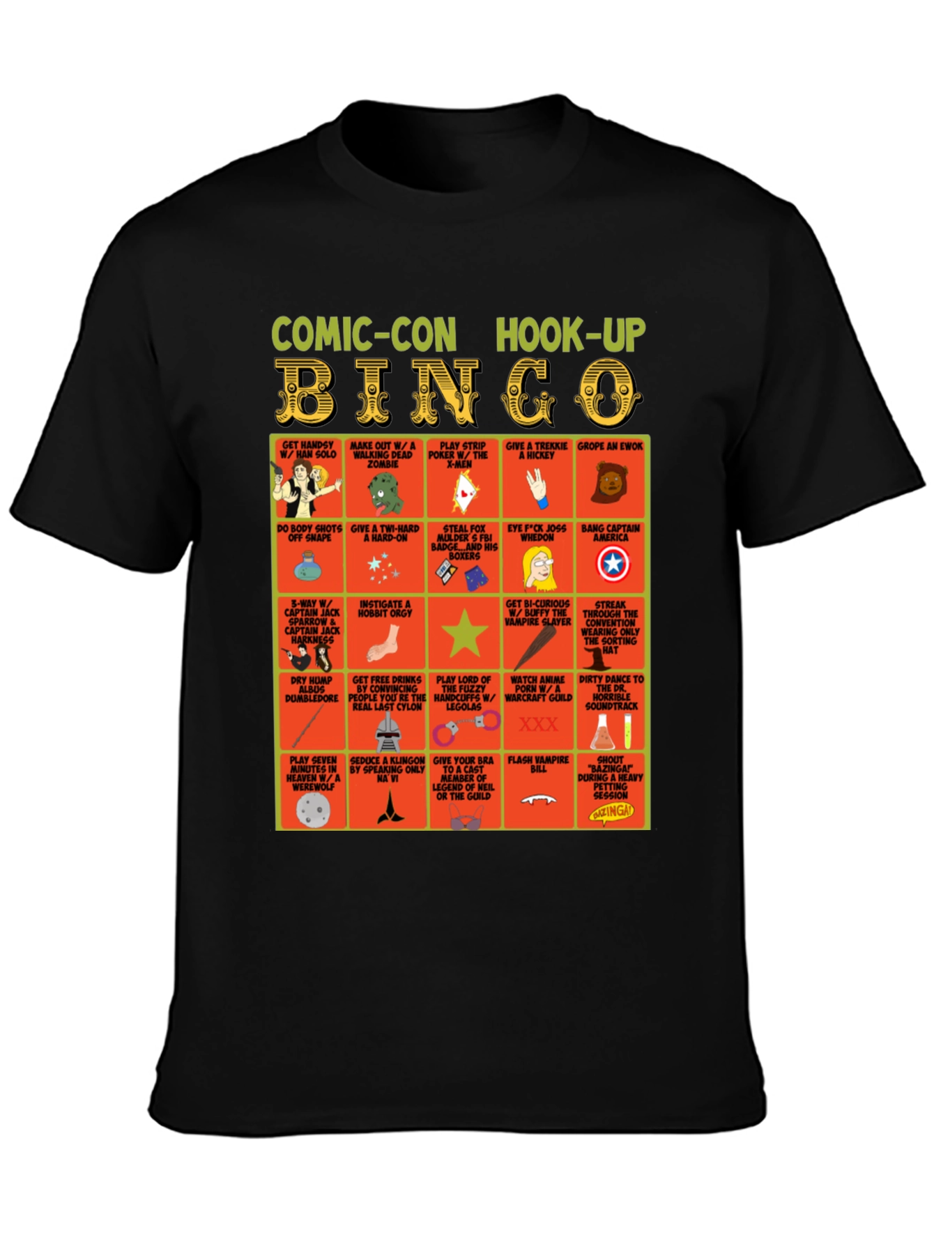 Camiseta Comic-Con Hook-Up Bingo