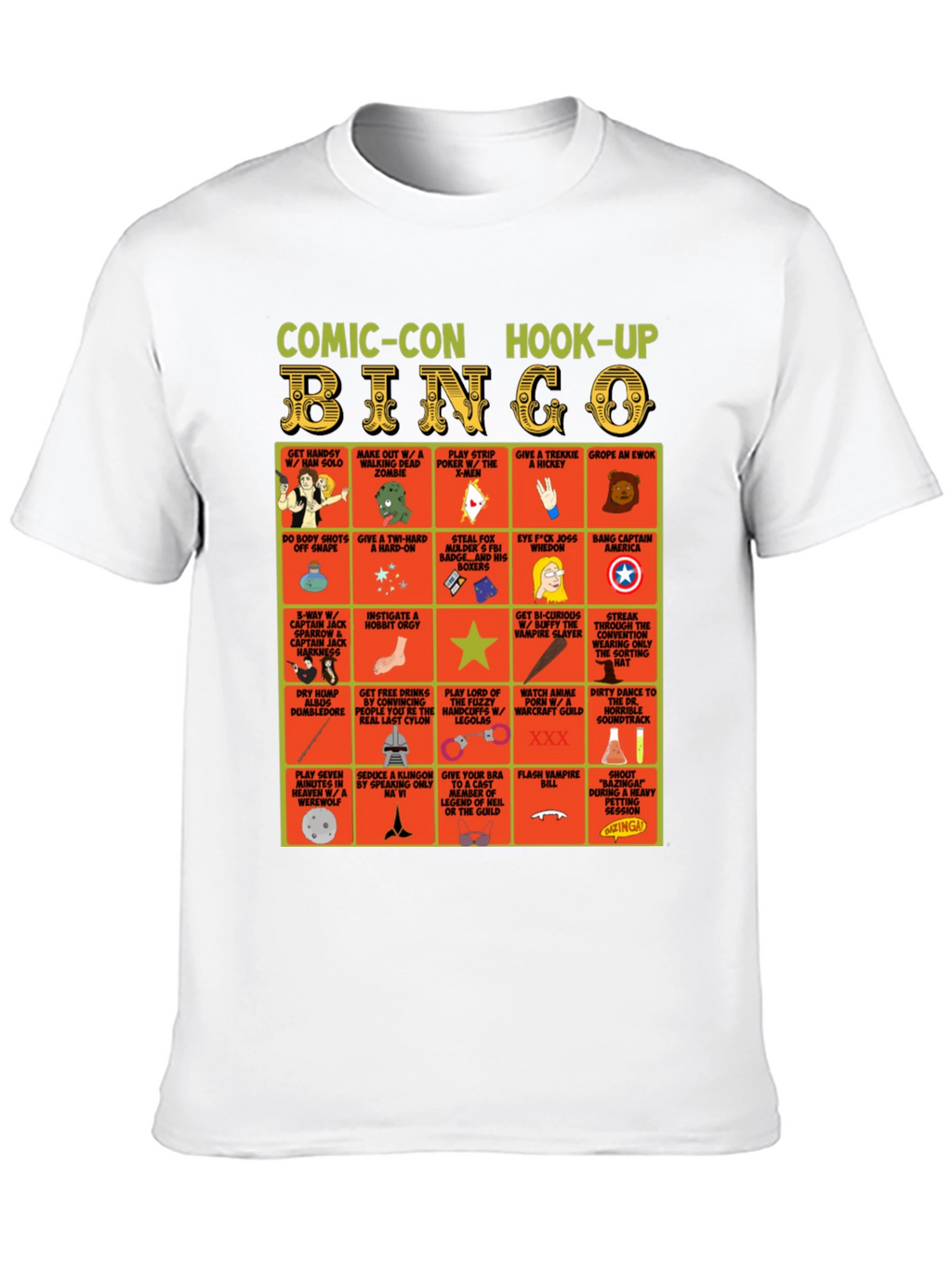 Camiseta Comic-Con Hook-Up Bingo