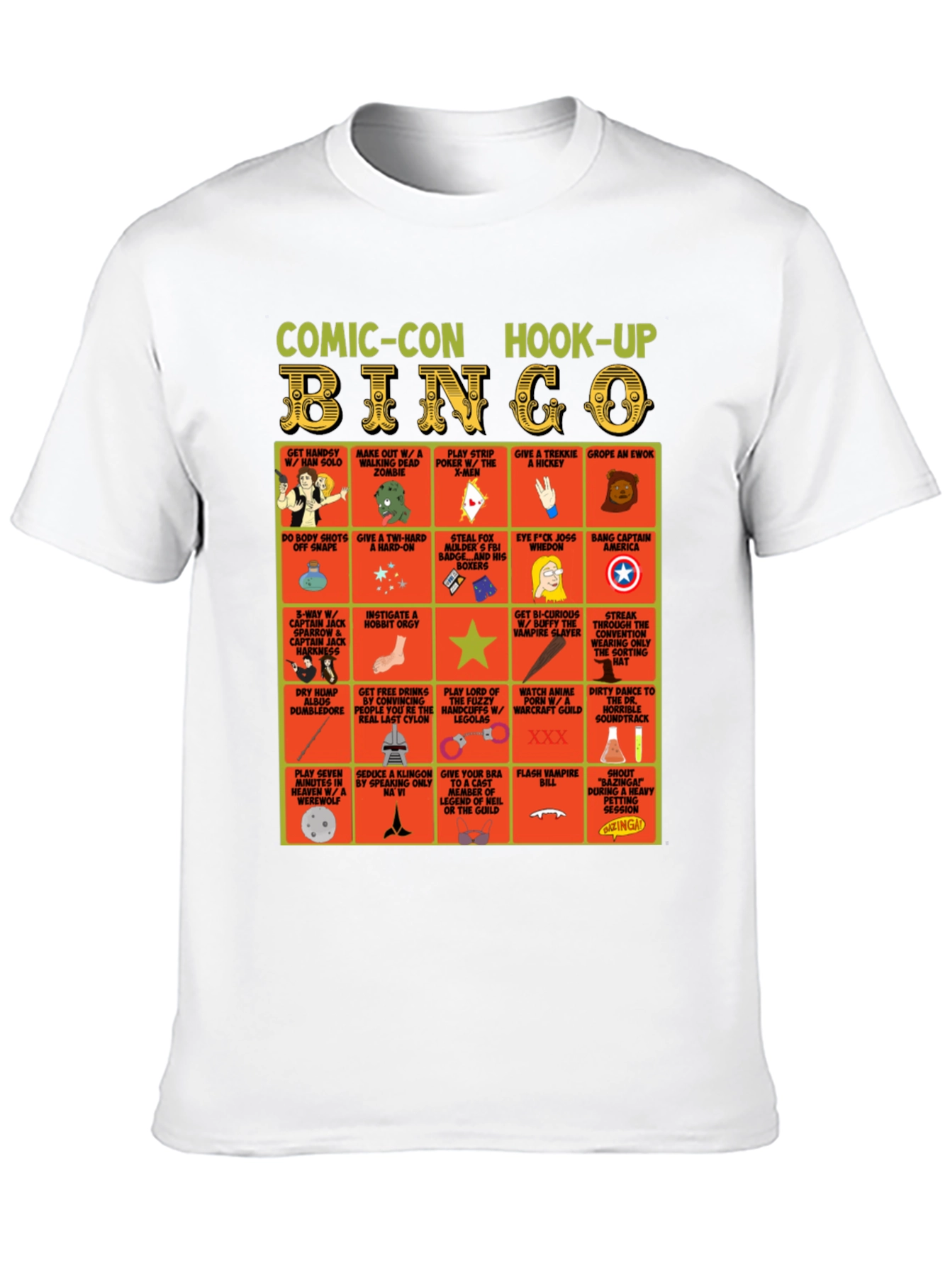 Camiseta Comic-Con Hook-Up Bingo