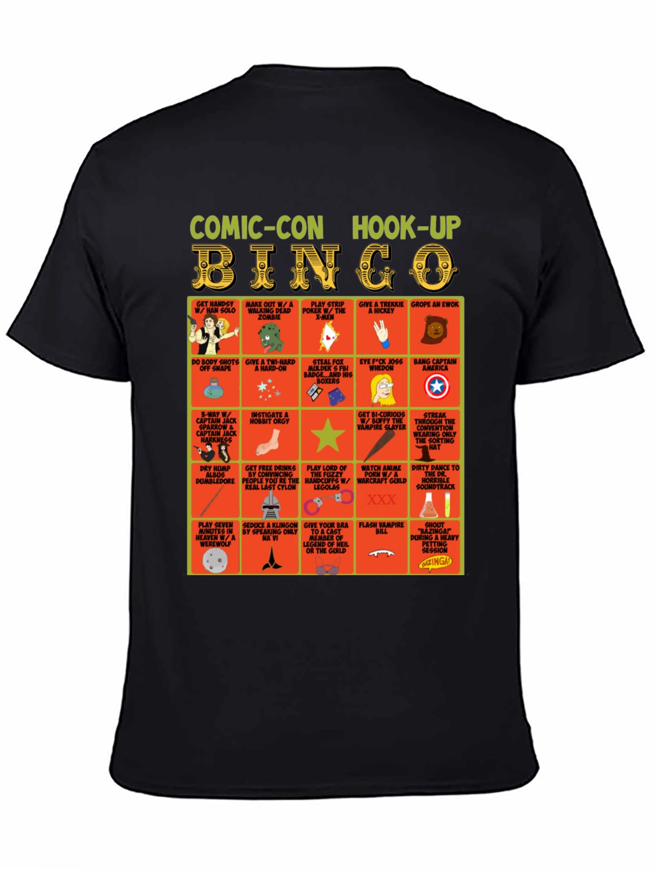 Camiseta Comic-Con Hook-Up Bingo